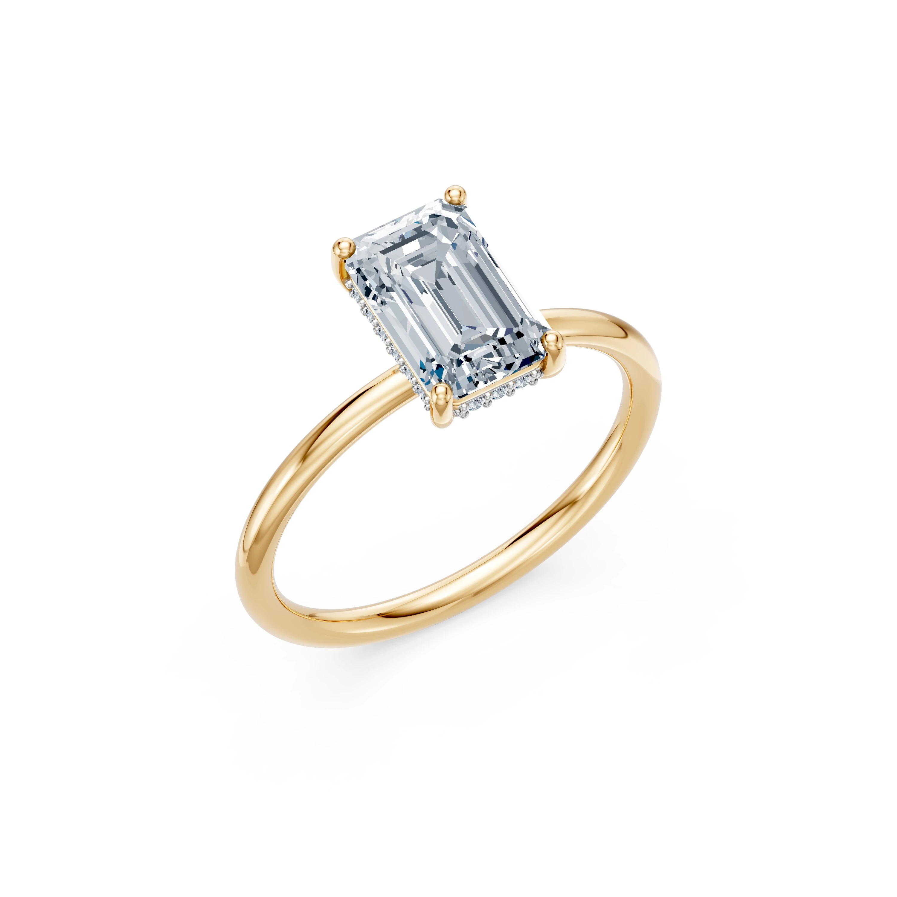 Bague Savoir-Faire Raffiné Solitaire émeraude 2 ct · 2,0 mm — vue 4