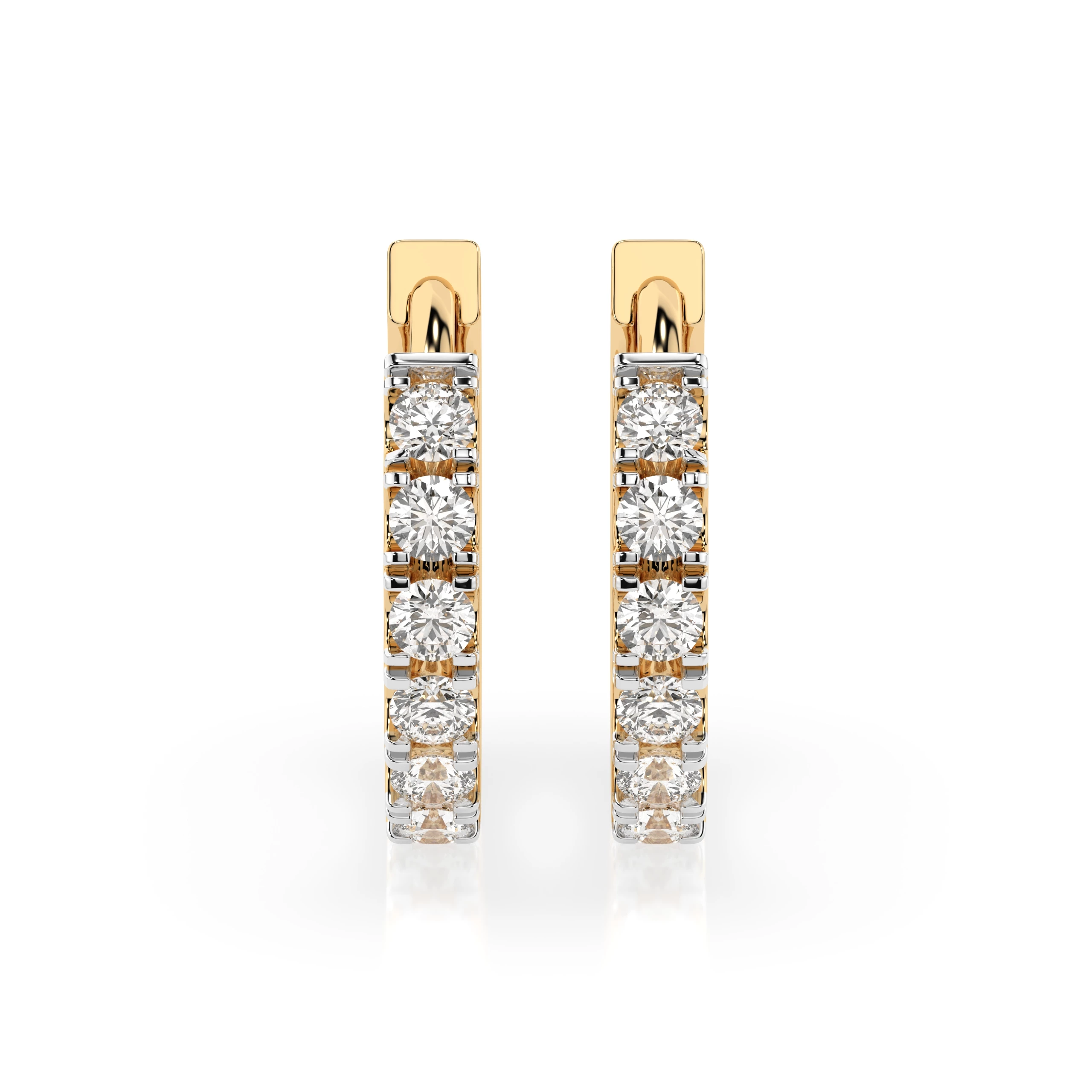 Boucles d'oreilles Tendresse Éblouissante Éternité ronde 0,42 ct — vue 4