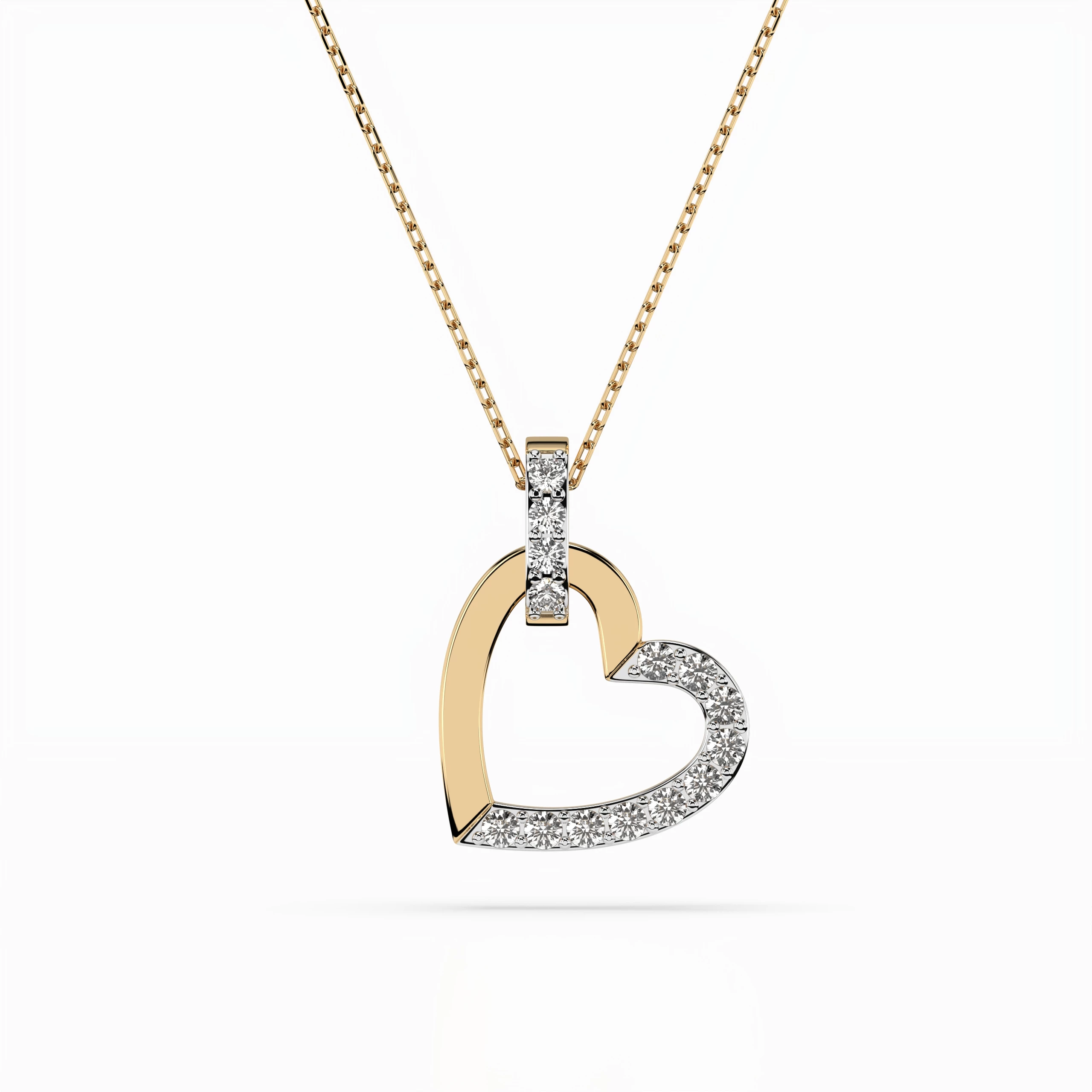 Collier Prestige Exquis Minimalisme ronde 0,18 ct — vue 4