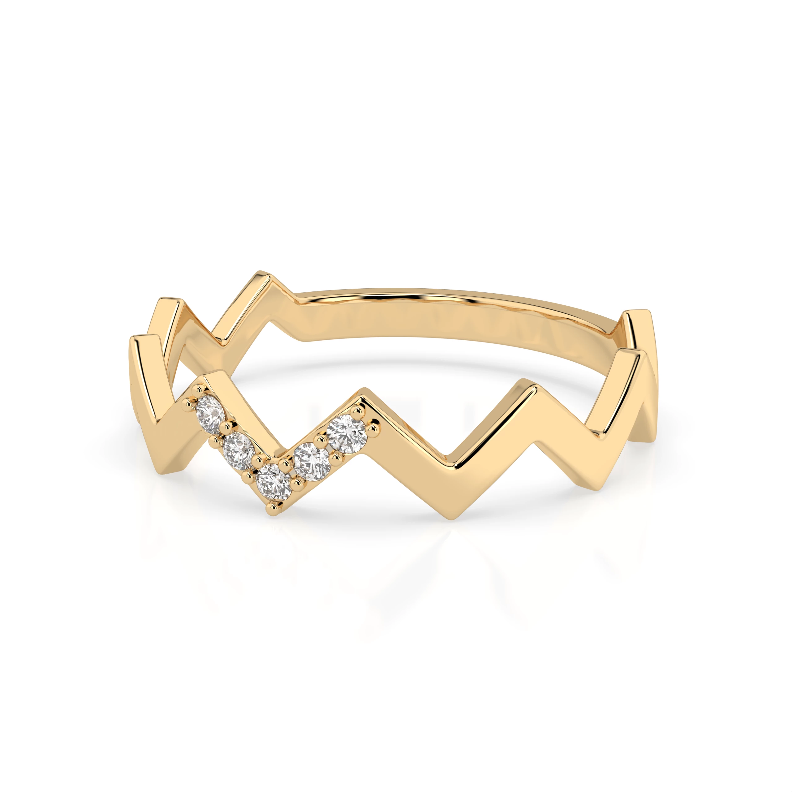 Bague Passion Noire Minimalisme ronde 0,05 ct — vue 6