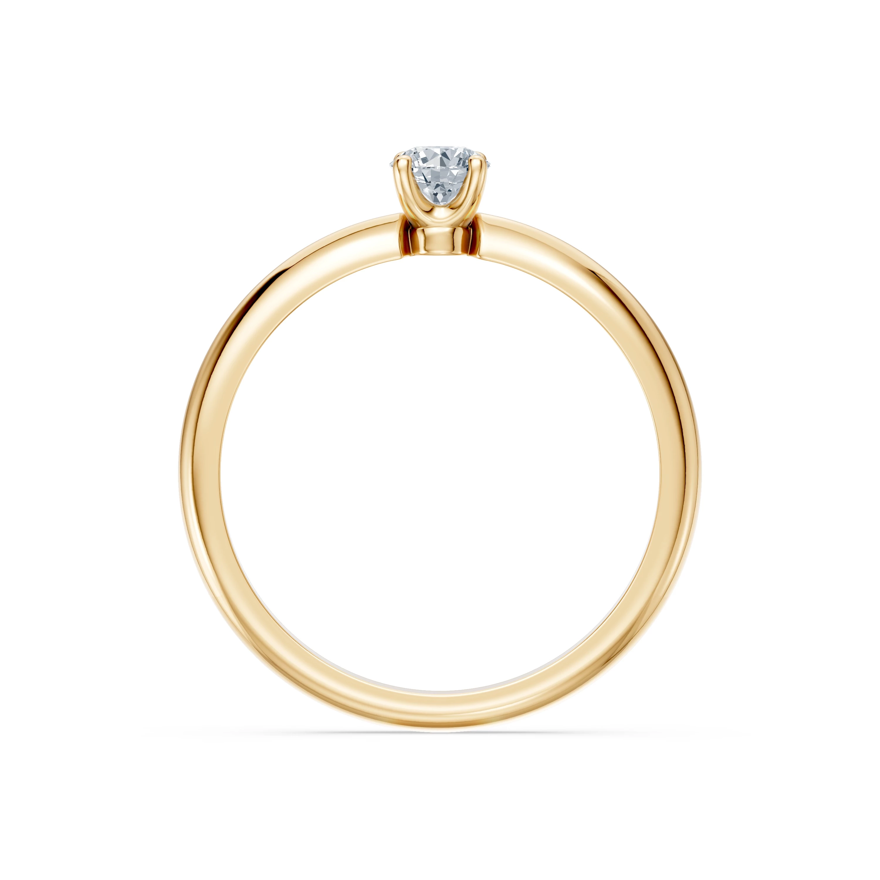 Bague Gloire Précieuse Solitaire baguette 0,2 ct · 3,7 mm — vue 5