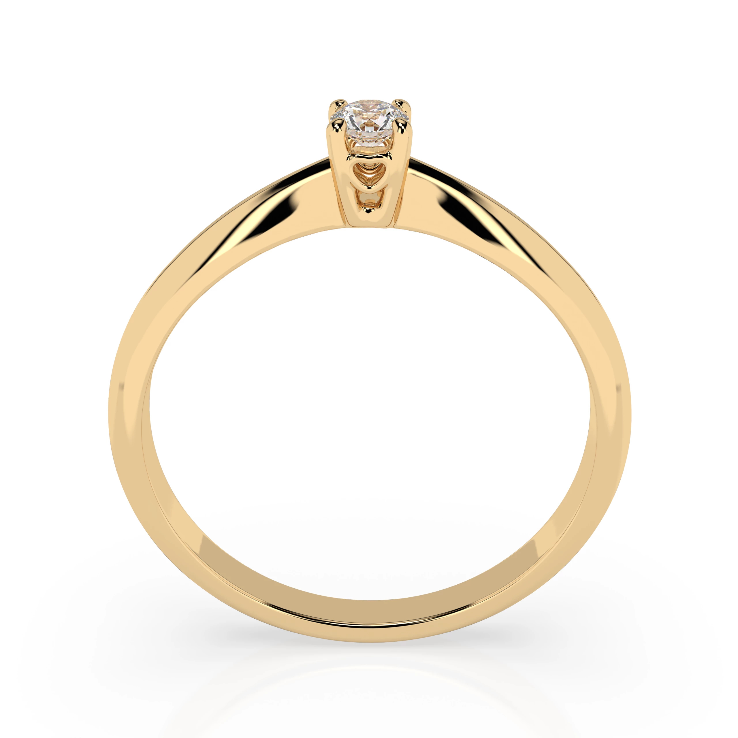 Bague Sceptre Royal Solitaire ronde 0,06 ct · 2,5 mm — vue 5