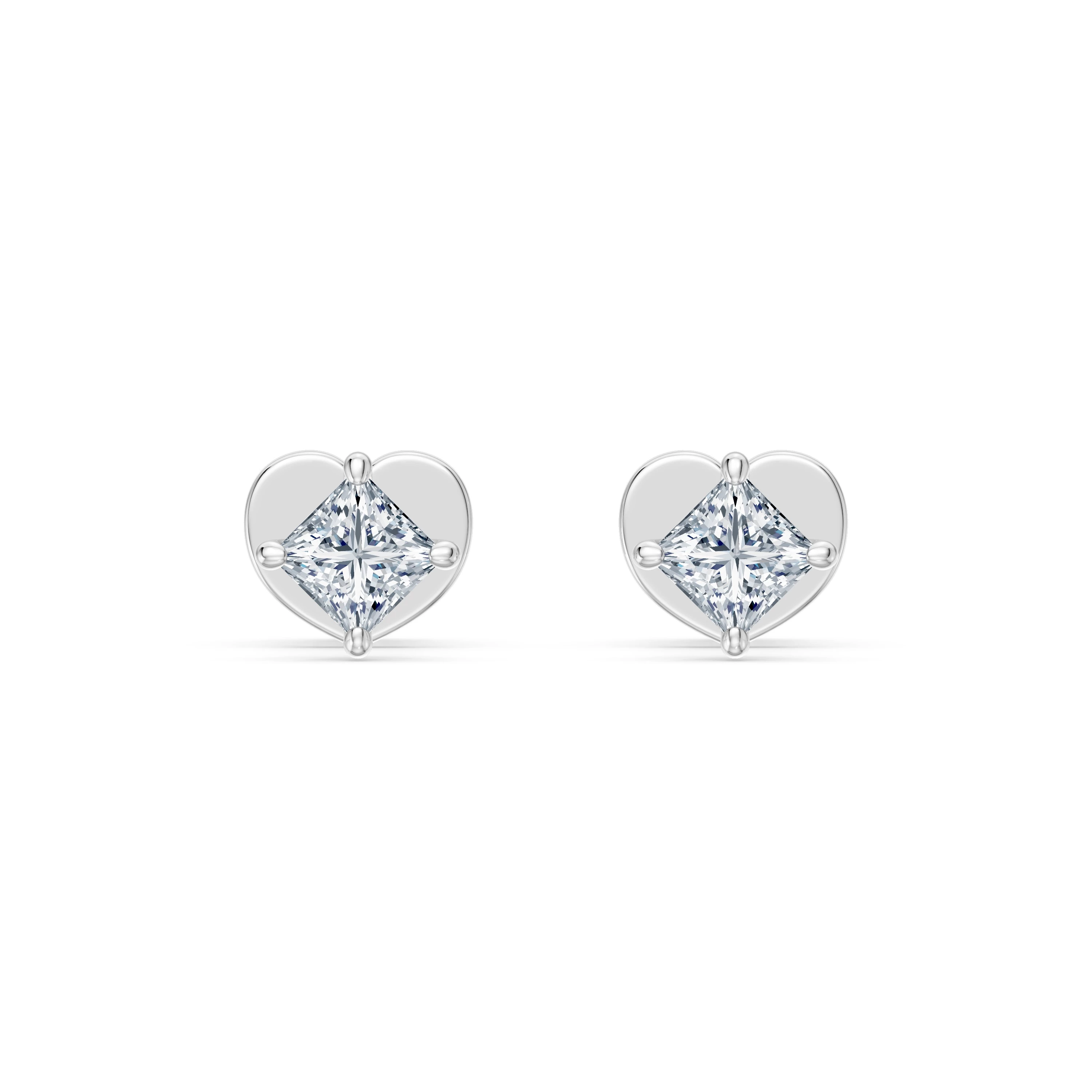 Boucles d'oreilles Éclipse Éternelle Solitaire avec fermoir papillon 0,17 ct · 3,0 mm — vue 1