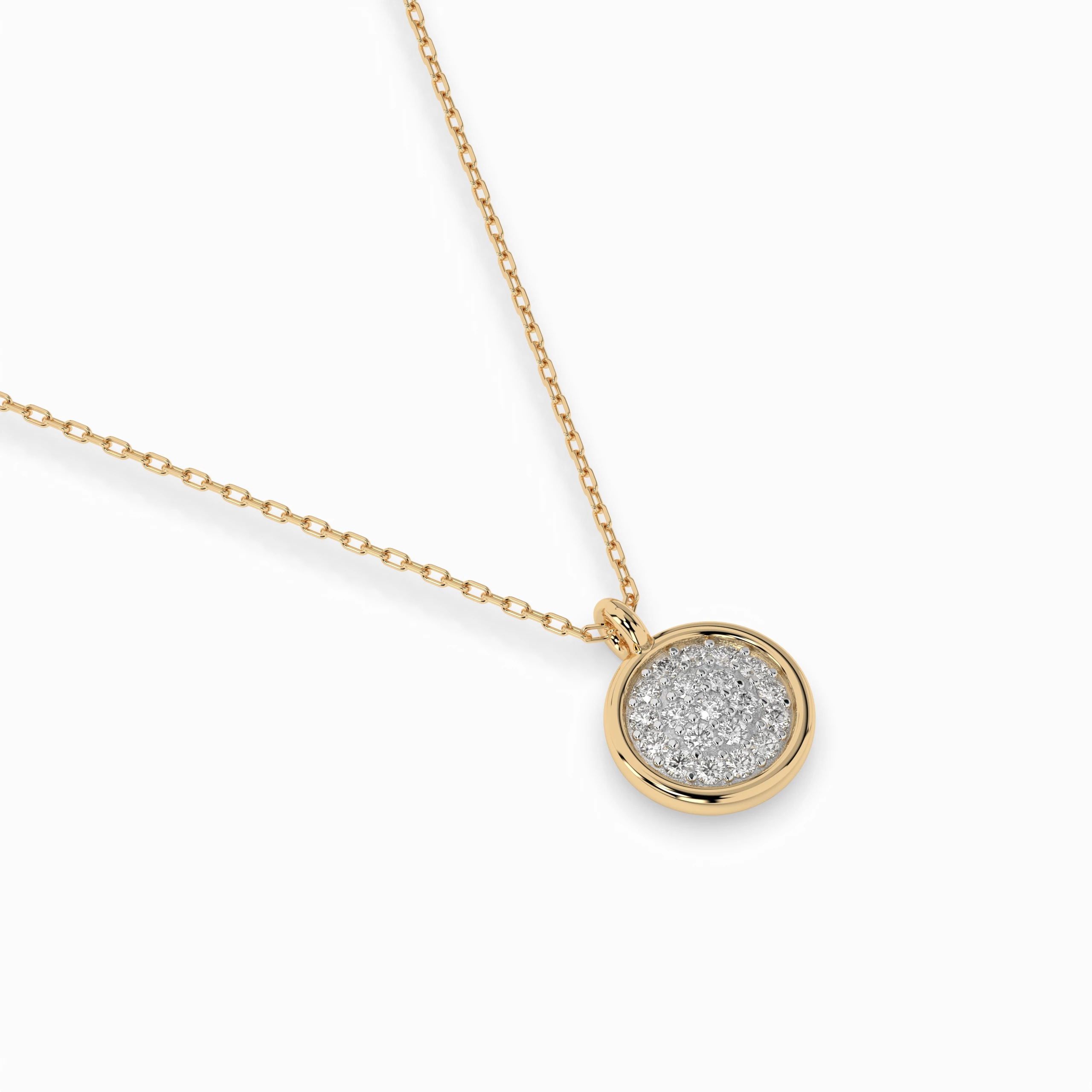 Collier Horizon Cristallin Illusion ronde 0,12 ct — vue 6