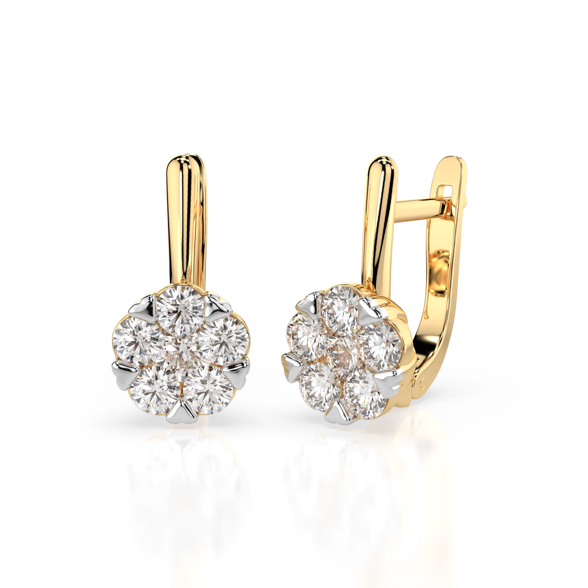 Boucles d'oreilles Éclat Infini Illusion ronde 0,3 ct — vue 6