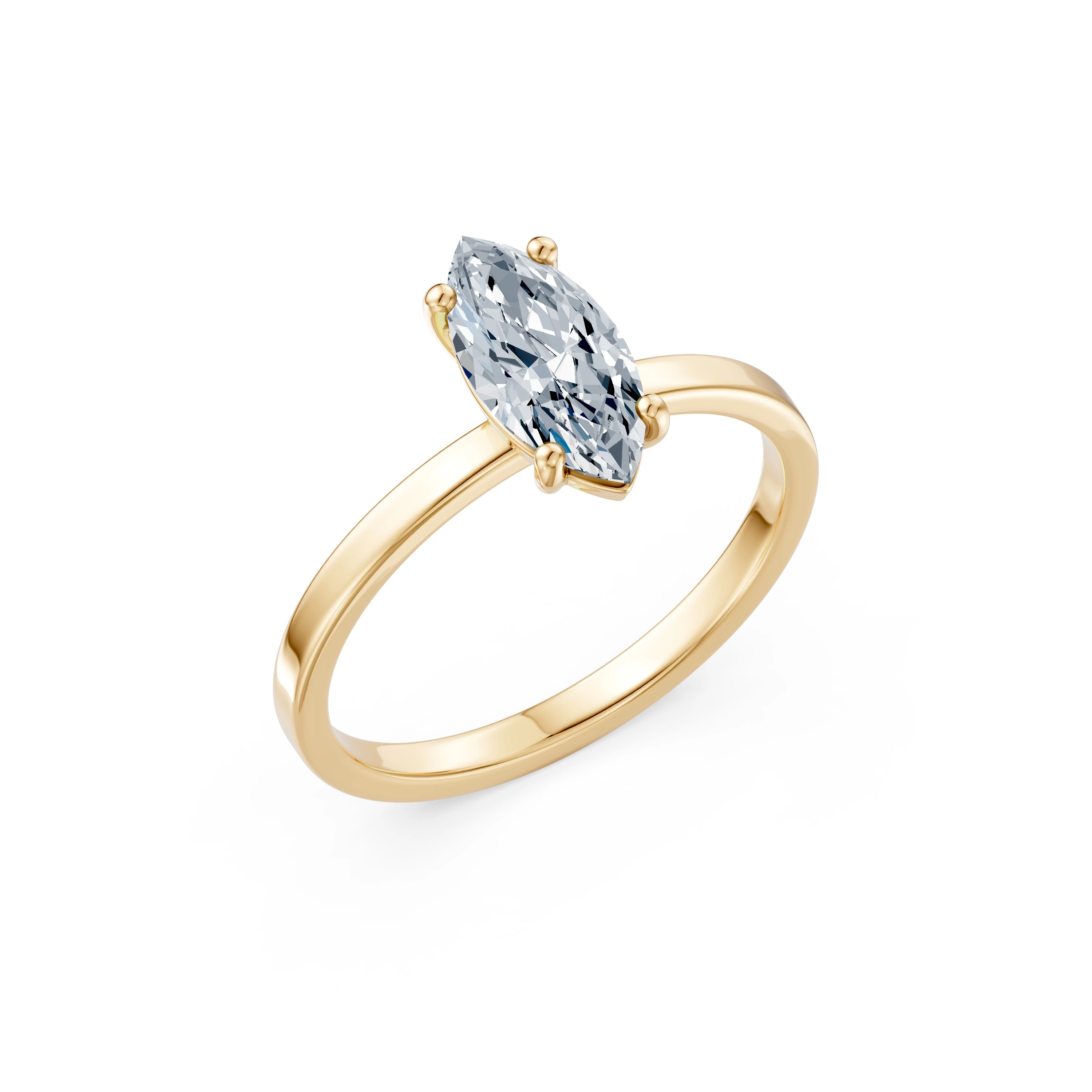 Bague Finesse Intemporelle Solitaire marquise 1 ct — vue 4