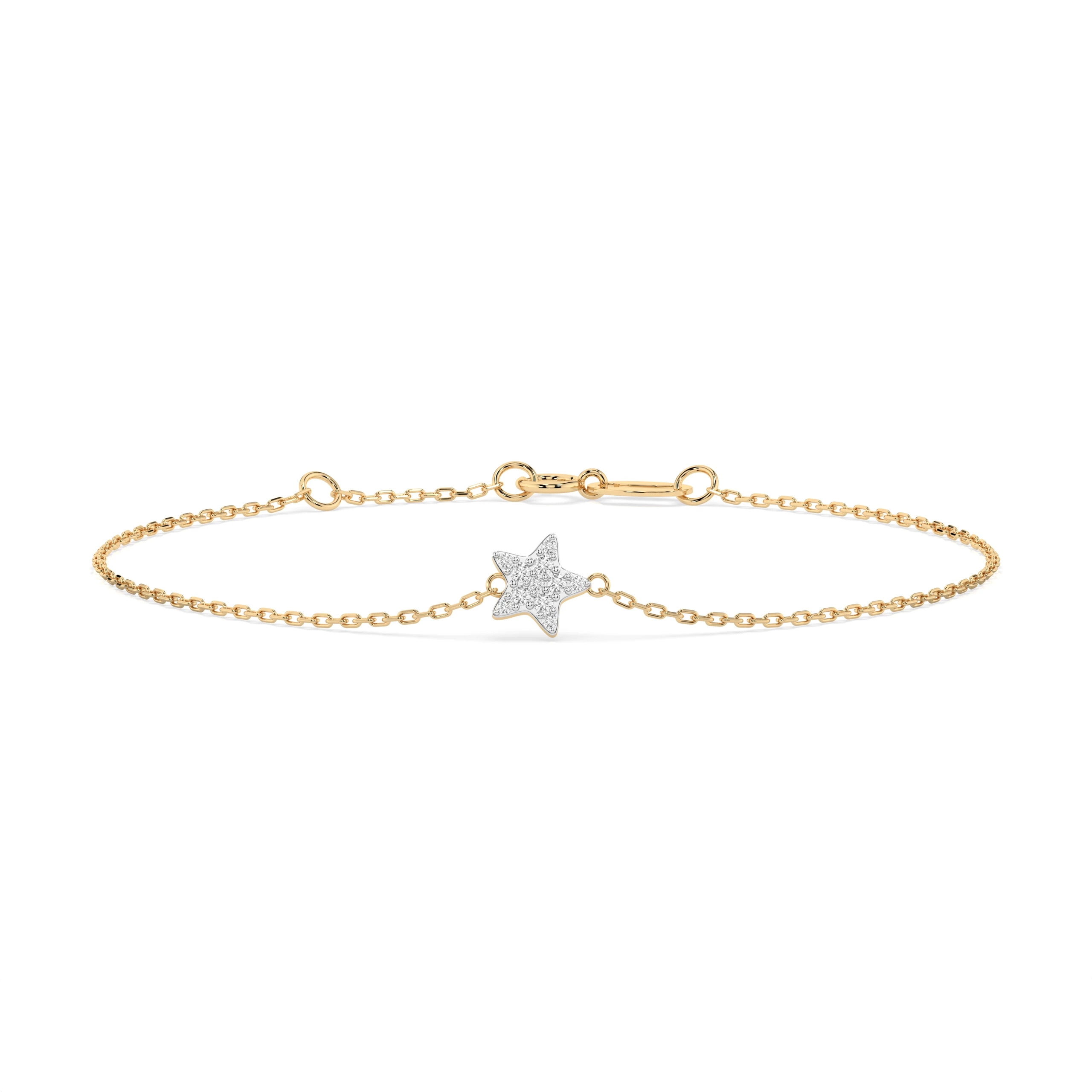 Bracelet Chef-d'Œuvre Magnifique Minimalisme ronde 0,03 ct — vue 4