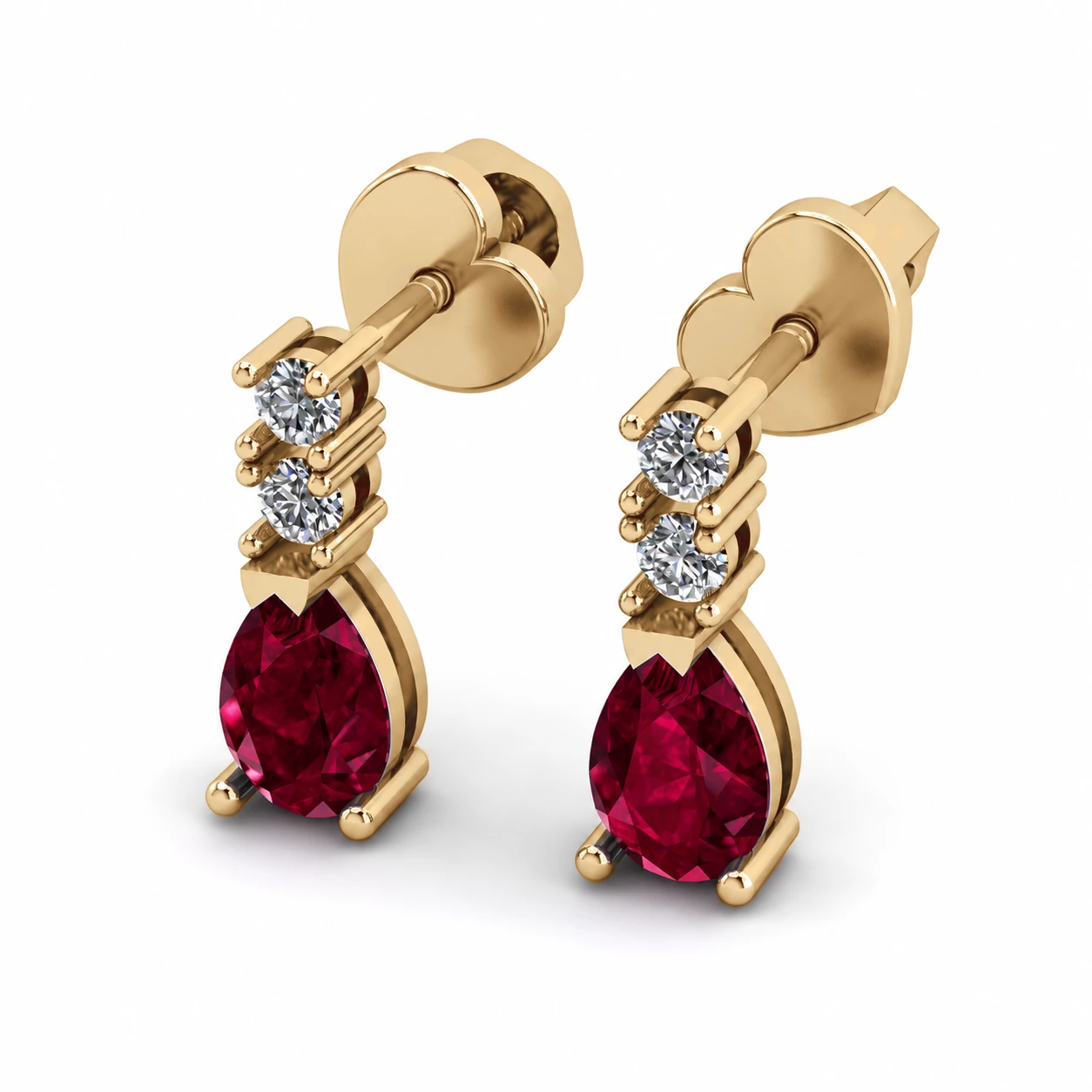 Boucles d'oreilles Murmure Éternel Pierre Précieuse 1 ct — vue 9