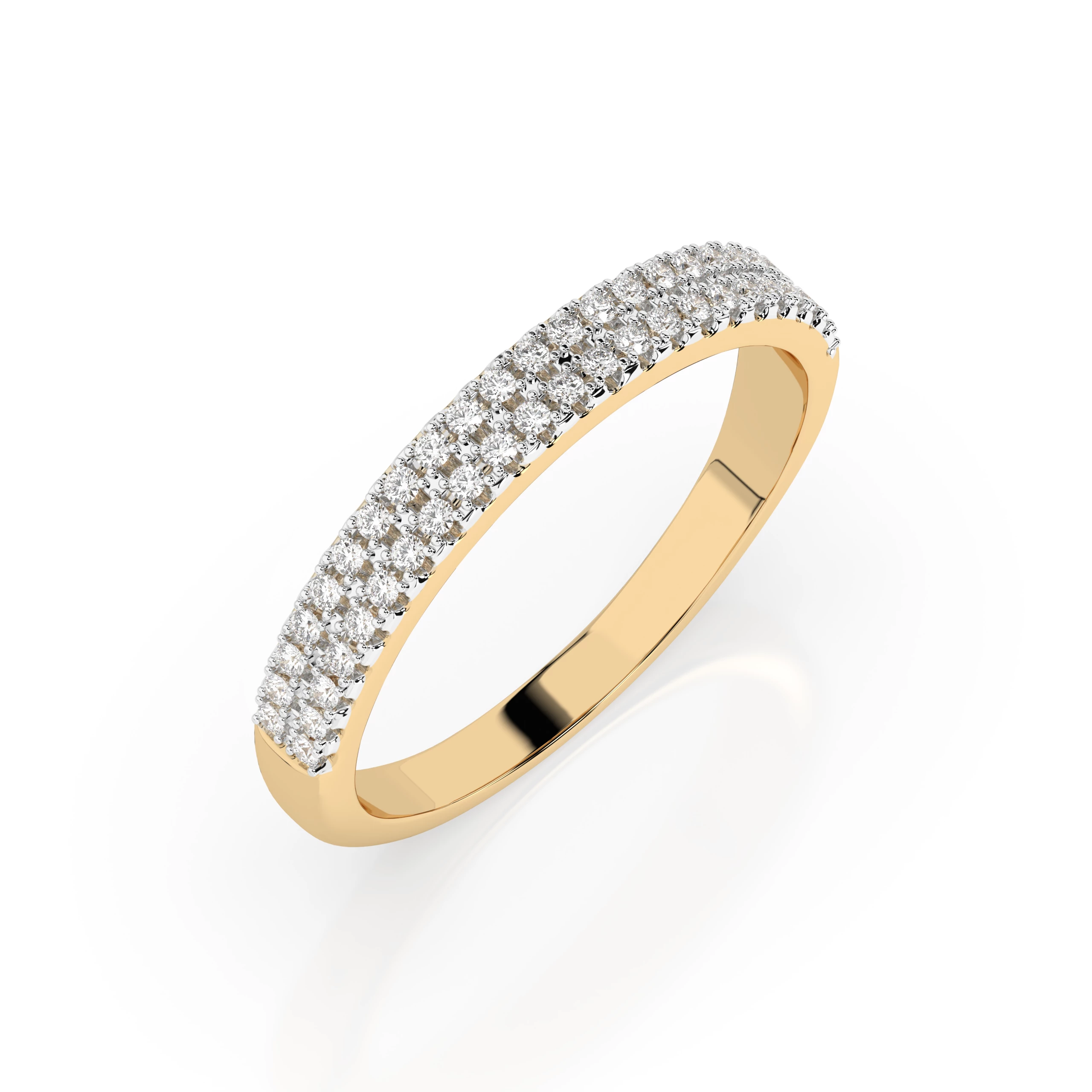 Bague Rêverie Infinie Éternité ronde 0,18 ct — vue 4