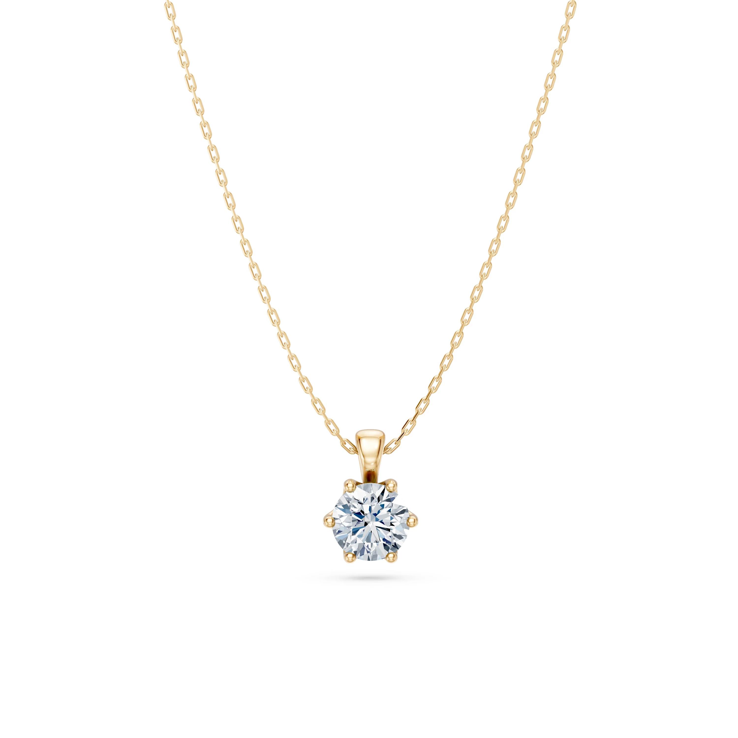 Collier Ciel Sublime Solitaire ronde 0,7 ct · 5,7 mm — vue 6