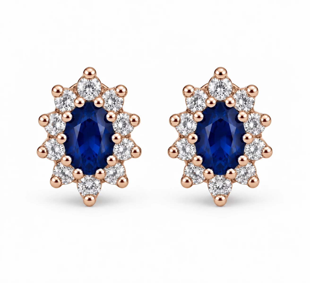 Boucles d'oreilles Éclat Cristallin Pierre Précieuse 0,62 ct — vue 1