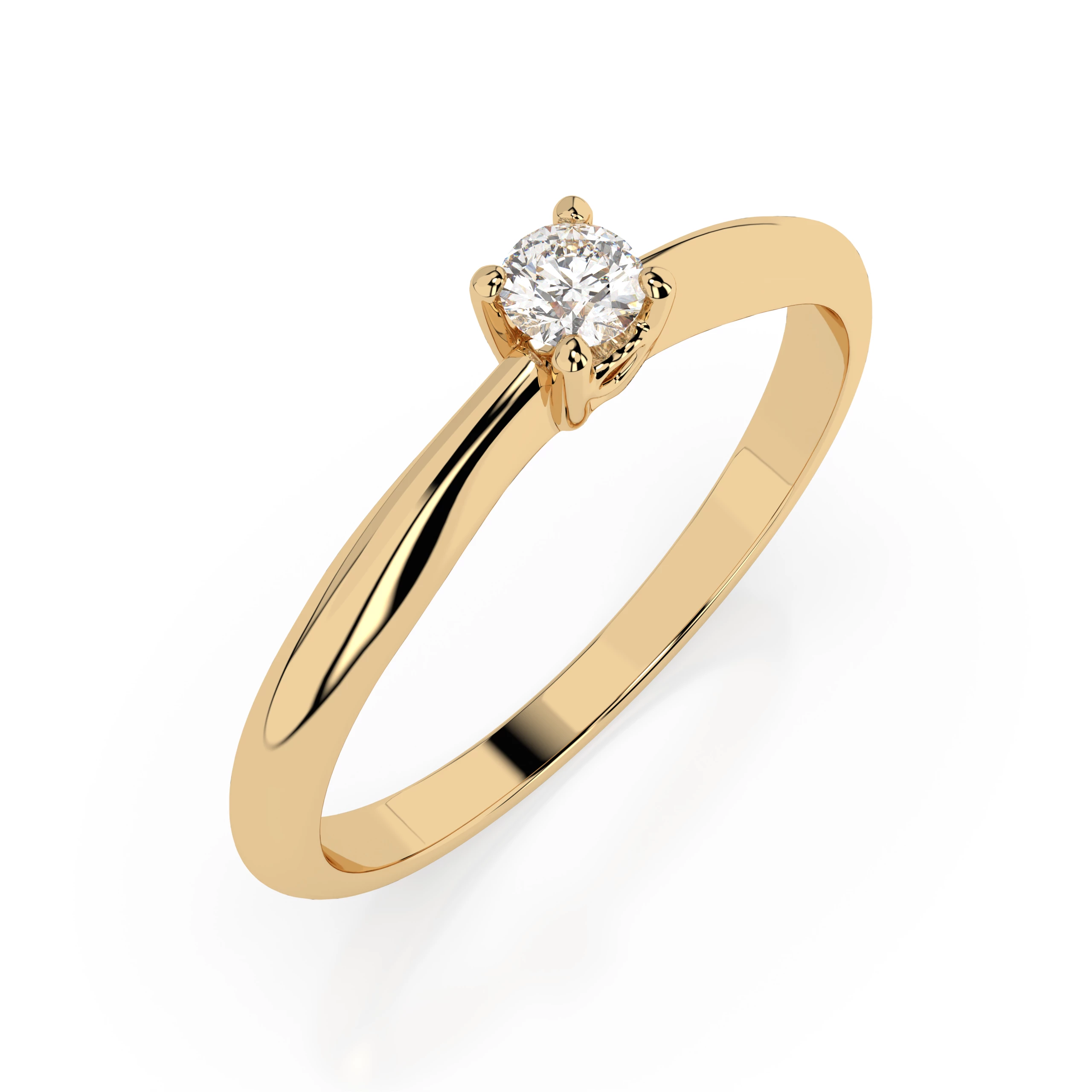 Bague Sceptre Royal Solitaire ronde 0,06 ct · 2,5 mm — vue 4