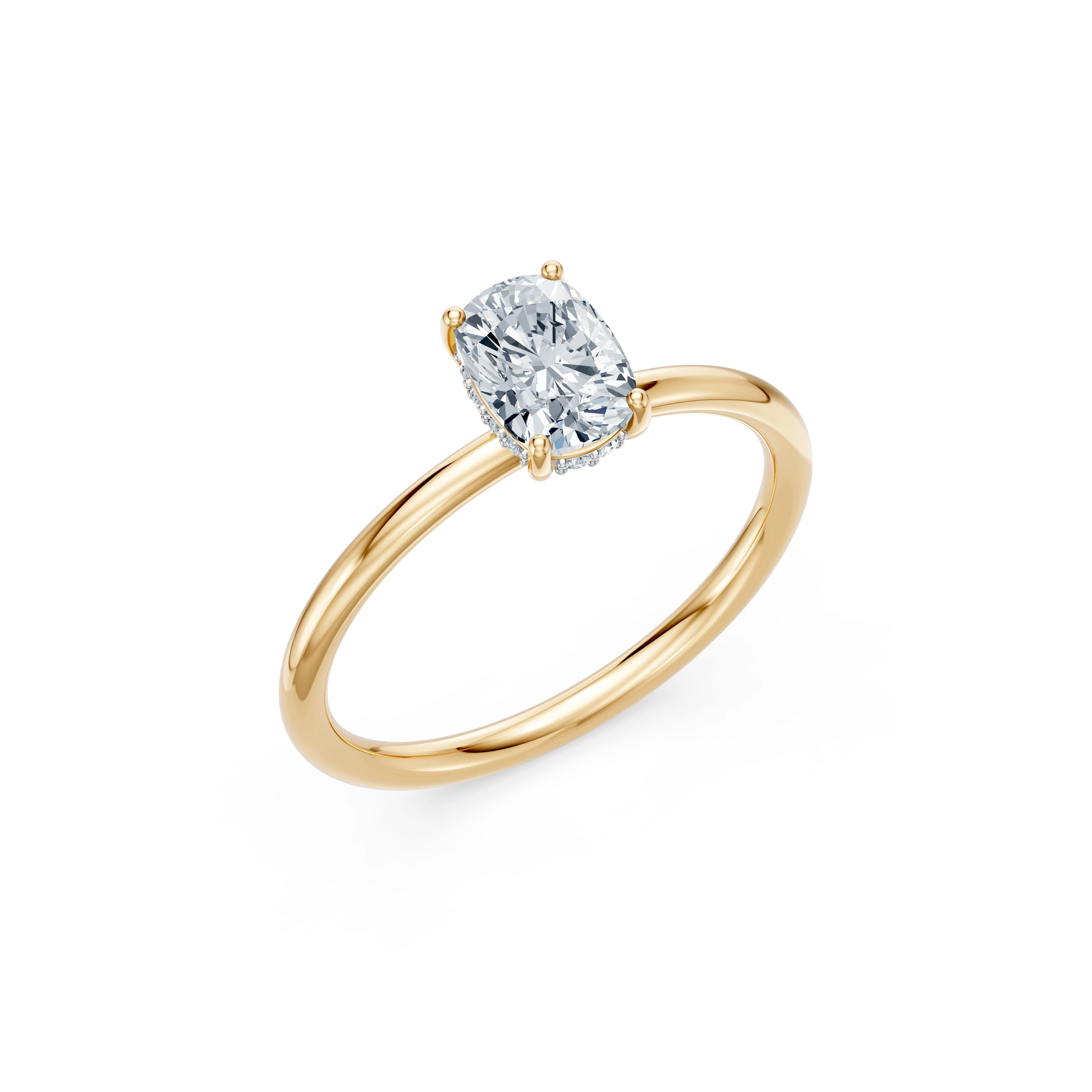 Bague Perfection Somptueuse Solitaire coussin 1 ct — vue 4