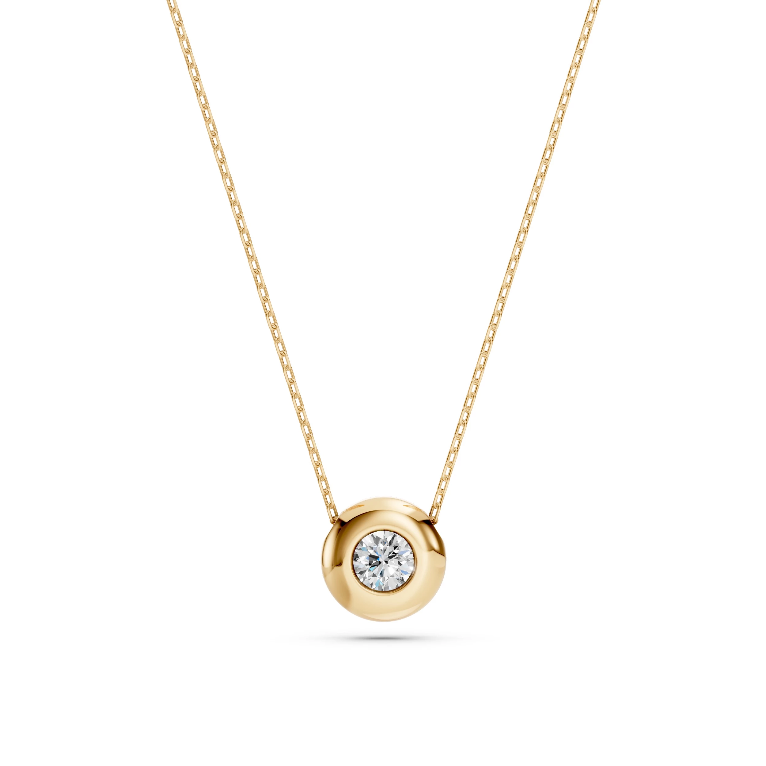 Collier Lumière Sublime Solitaire ronde 0,15 ct · 3,4 mm — vue 6