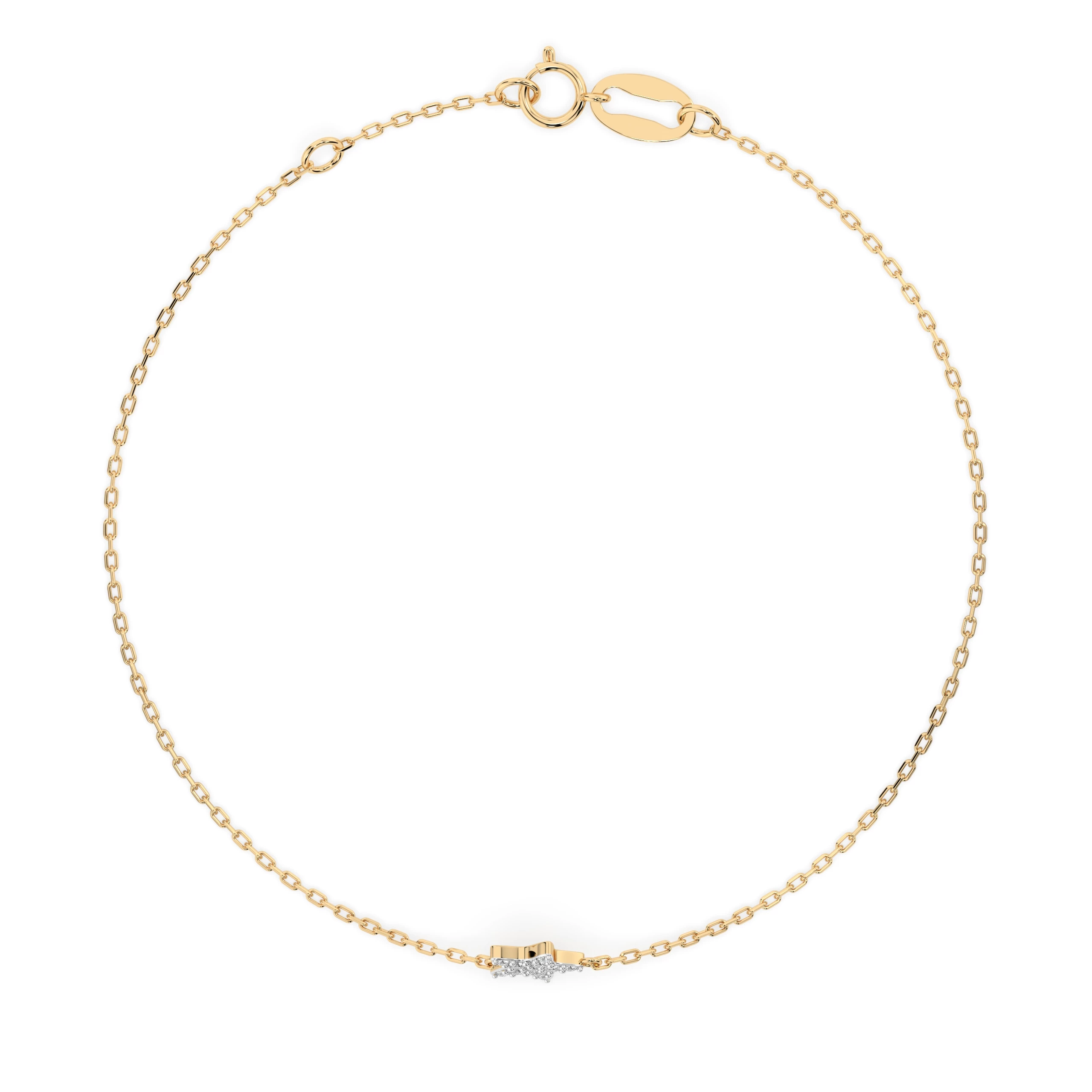 Bracelet Chef-d'Œuvre Magnifique Minimalisme ronde 0,03 ct — vue 5