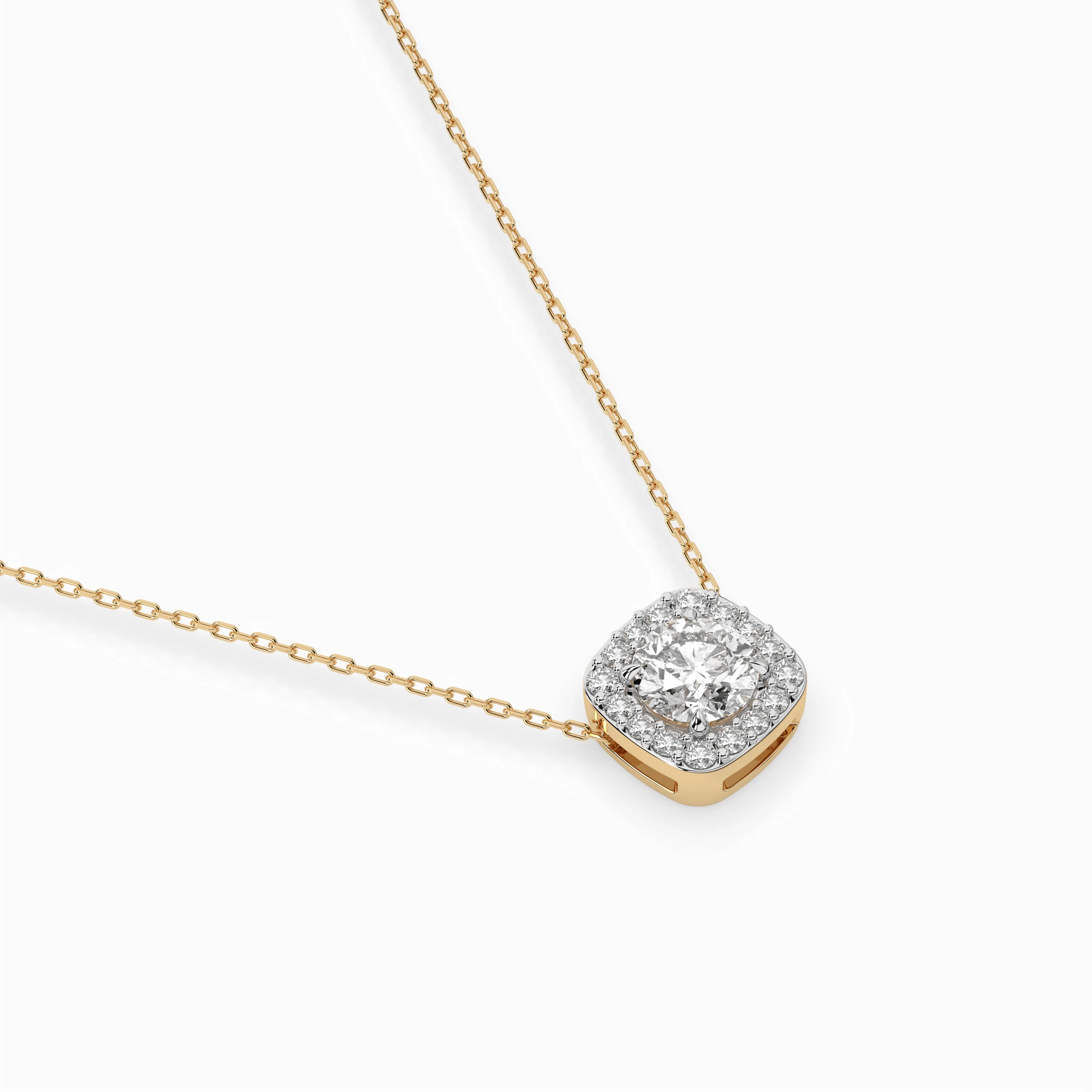 Collier Romance Précieuse Solitaire Éternité ronde 0,4 ct · 4,7 mm — vue 6