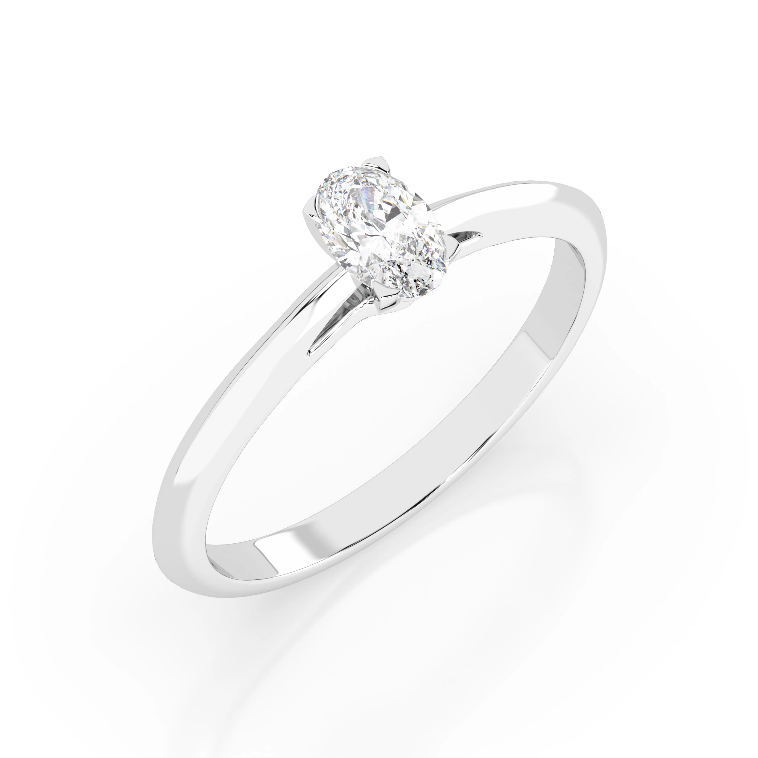 Bague Héritage Radieux Solitaire ovale 0,3 ct — vue 1