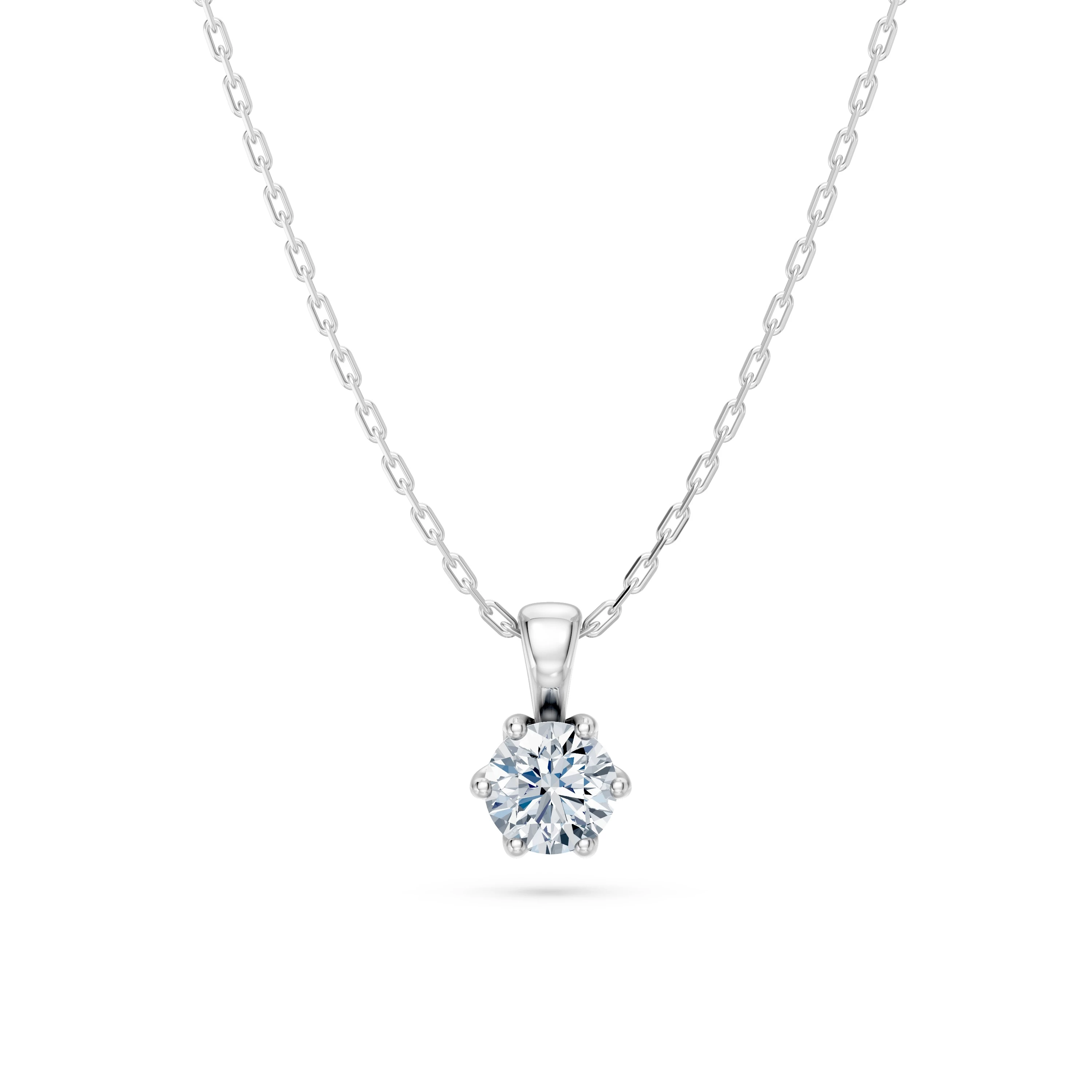 Collier Firmament Mystérieux Solitaire ronde 0,3 ct · 4,2 mm — vue 1