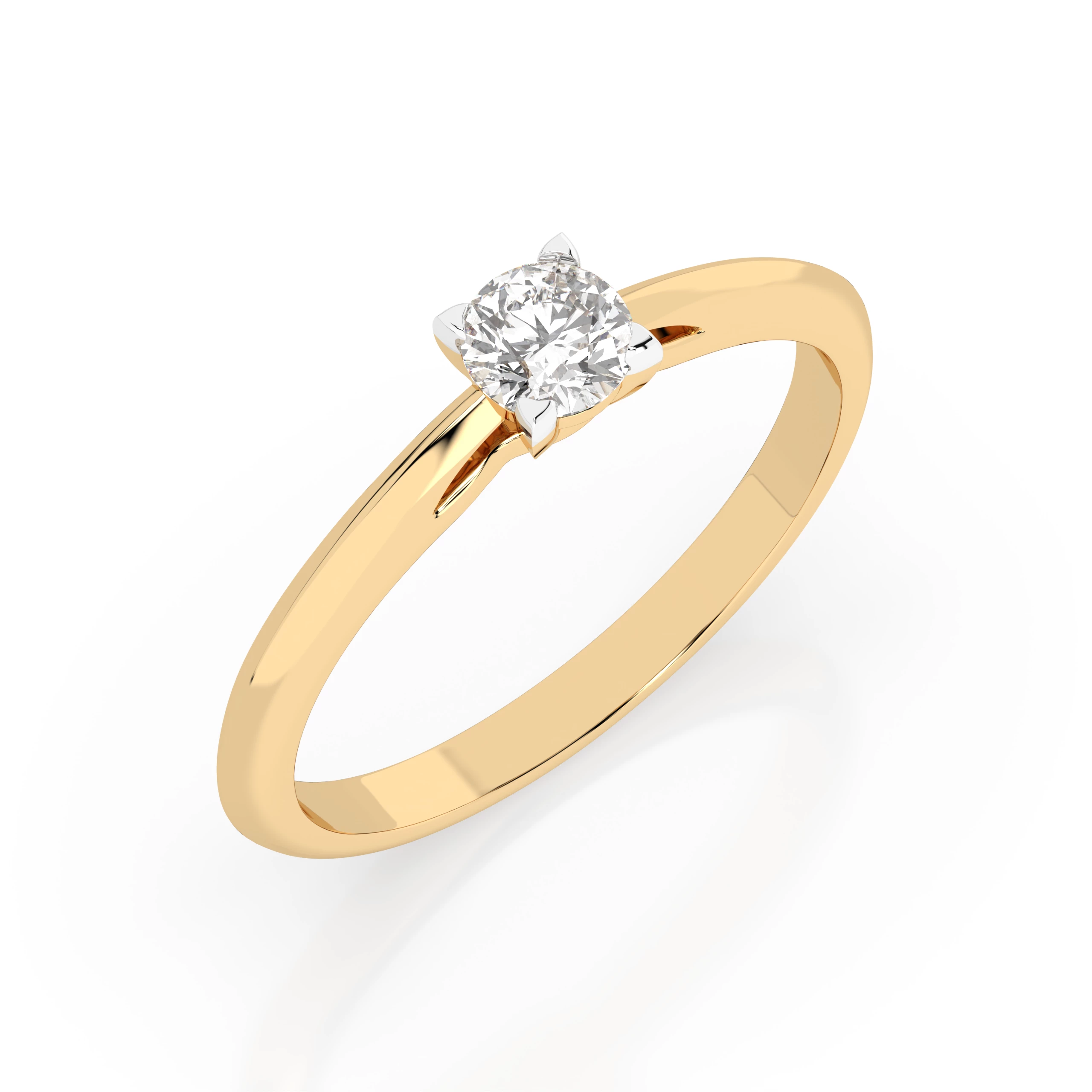 Bague Trésor Rayonnant Solitaire ronde 0,3 ct — vue 4