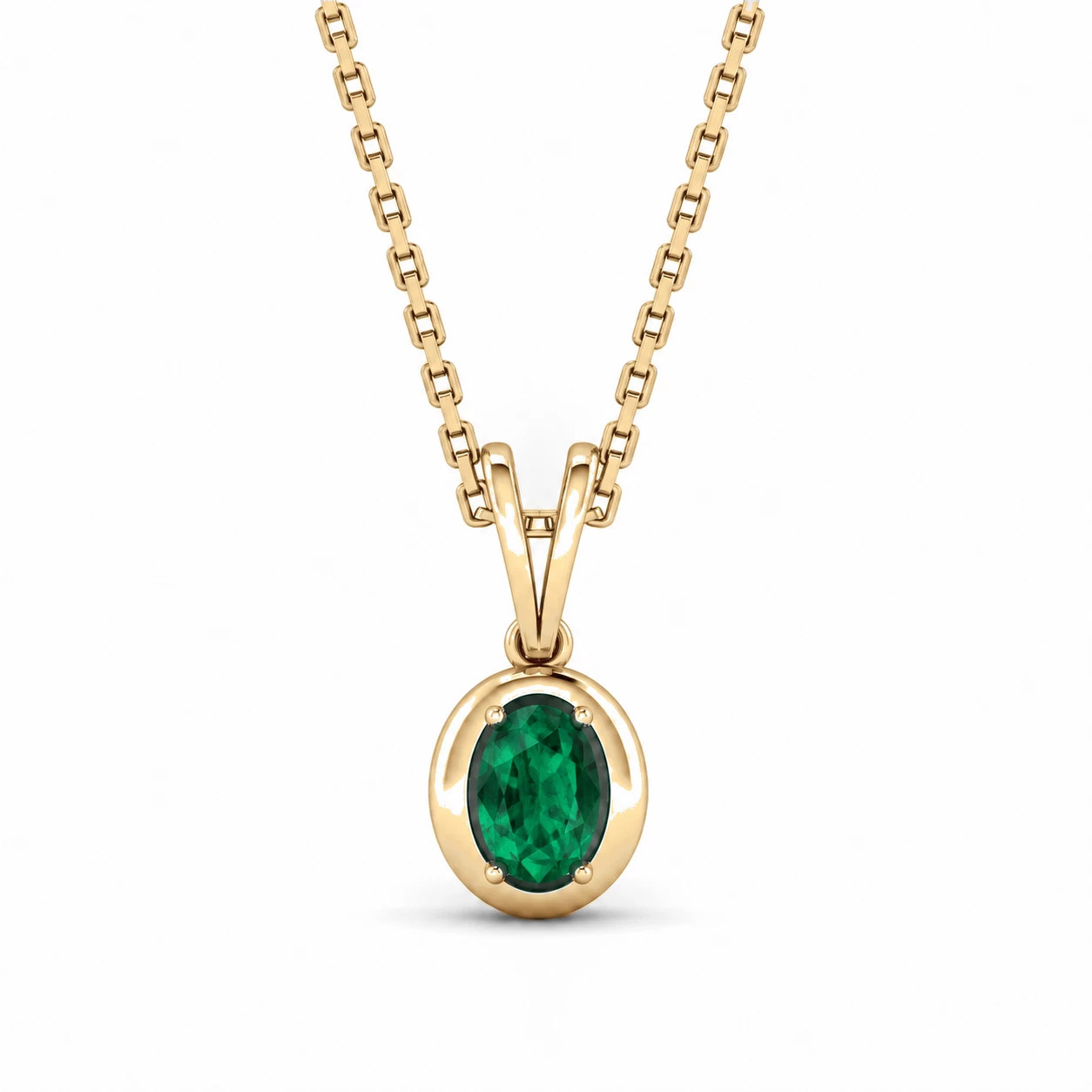 Collier Splendeur Sublime Pierre Précieuse ovale 0,42 ct — vue 7