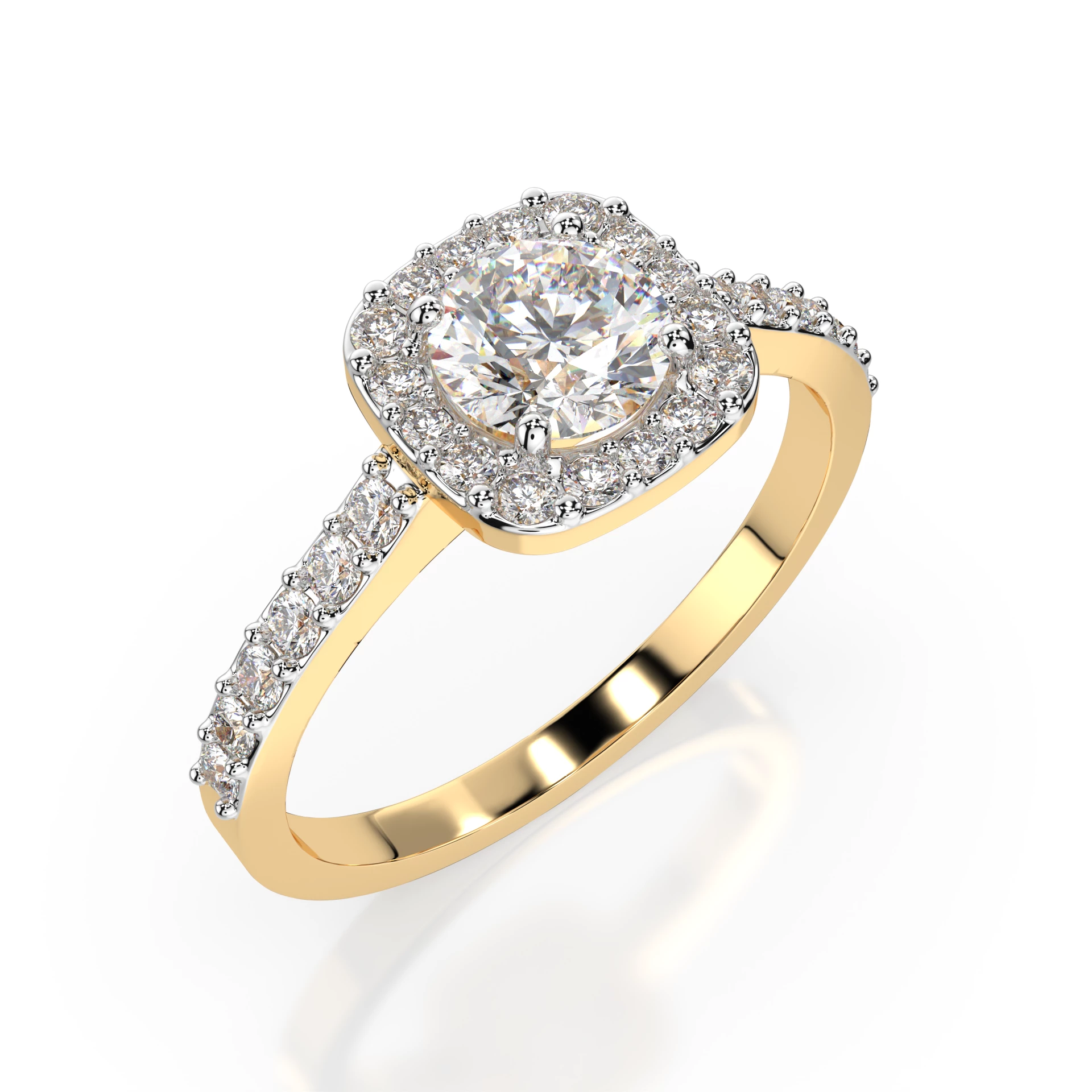 Bague Bonheur Intemporel Solitaire Éternité ronde 0,5 ct · 5,1 mm — vue 4