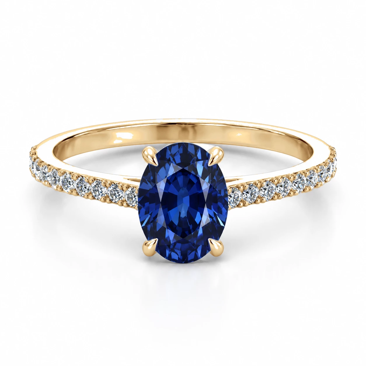 Bague Cosmos Lumineux Pierre Précieuse ovale 1,02 ct — vue 9