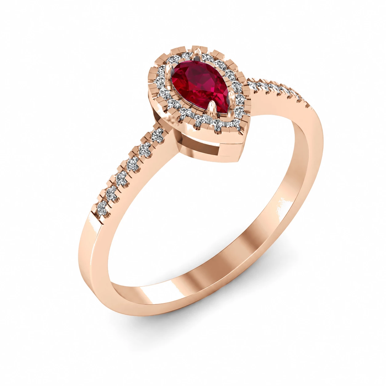 Bague Désir Délicat Pierre Précieuse poire 0,22 ct — vue 1