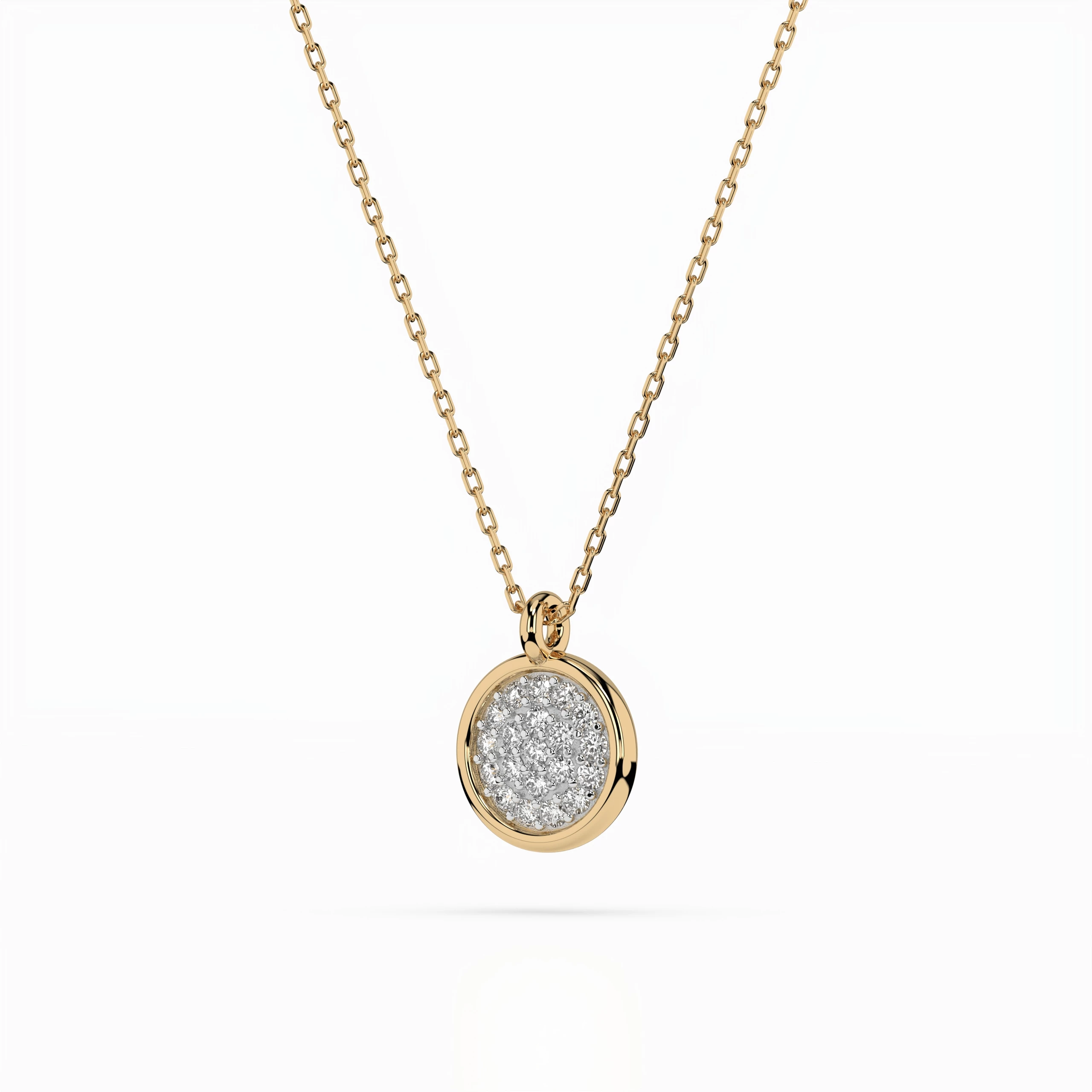 Collier Horizon Cristallin Illusion ronde 0,12 ct — vue 5