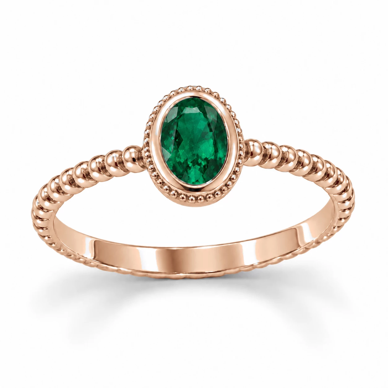 Bague Écrin Légendaire Pierre Précieuse ovale 0,42 ct — vue 1