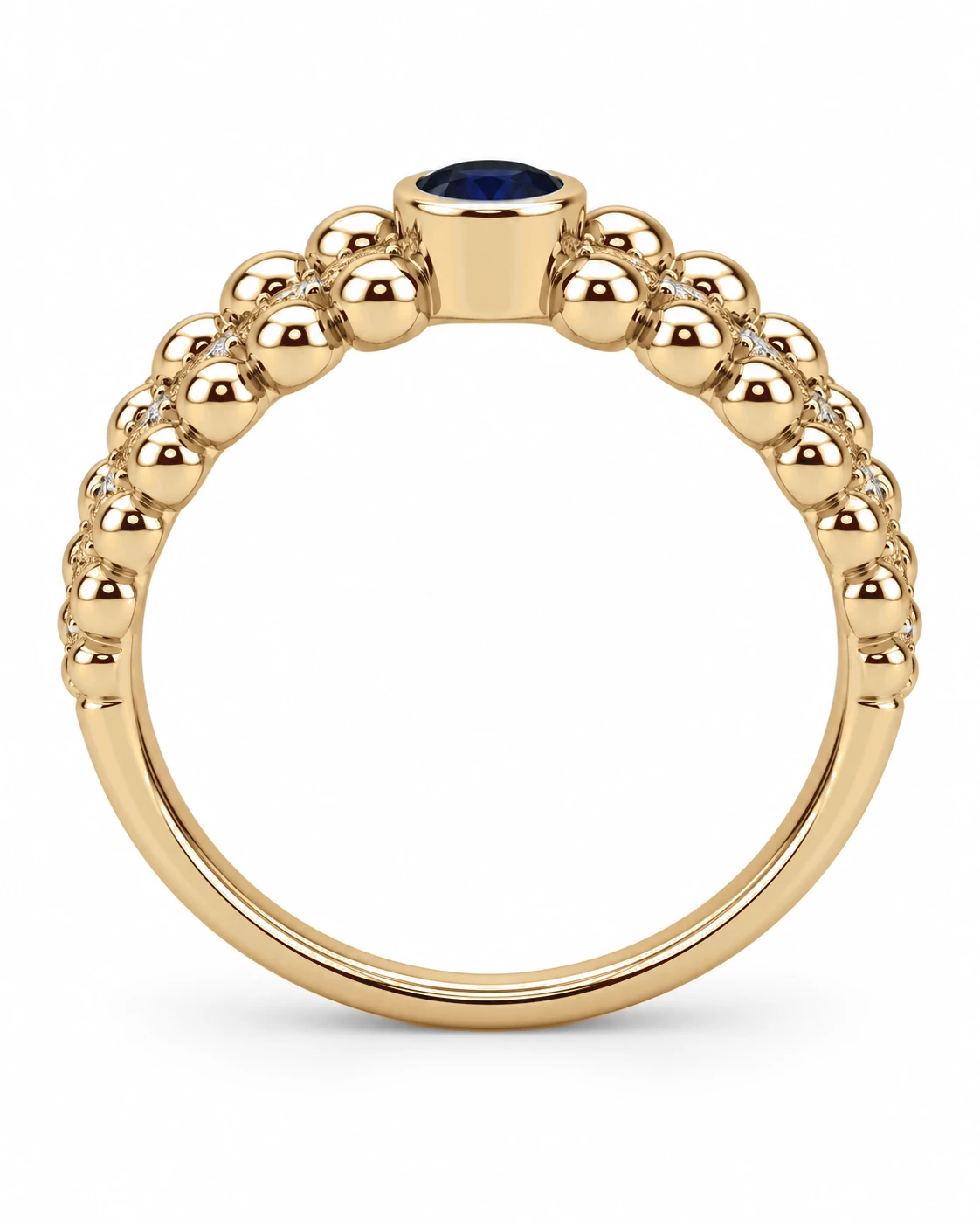 Bague Soleil Céleste Pierre Précieuse ronde 0,25 ct — vue 8