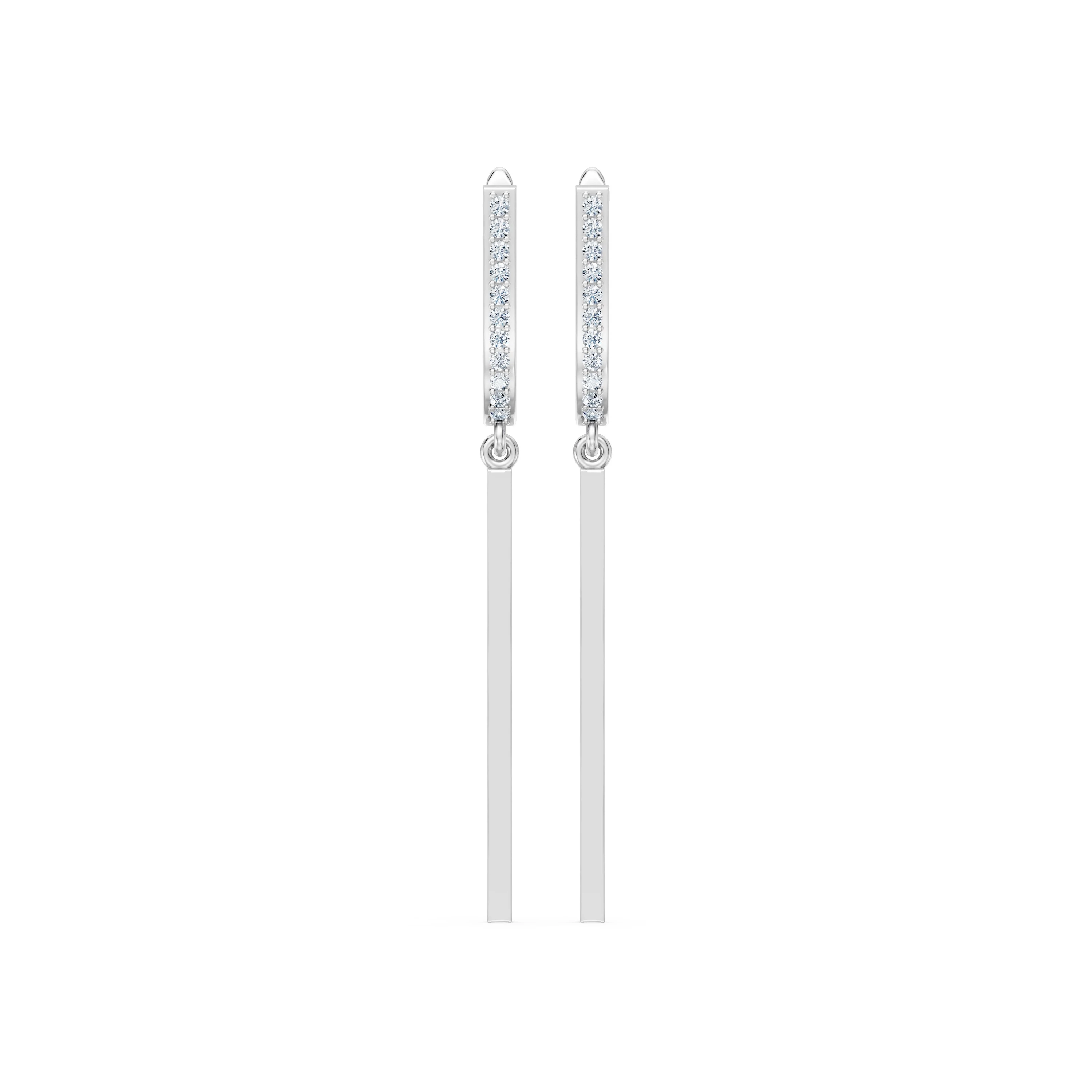 Boucles d'oreilles Le Serment Secret Minimalisme 0,01 ct — vue 1
