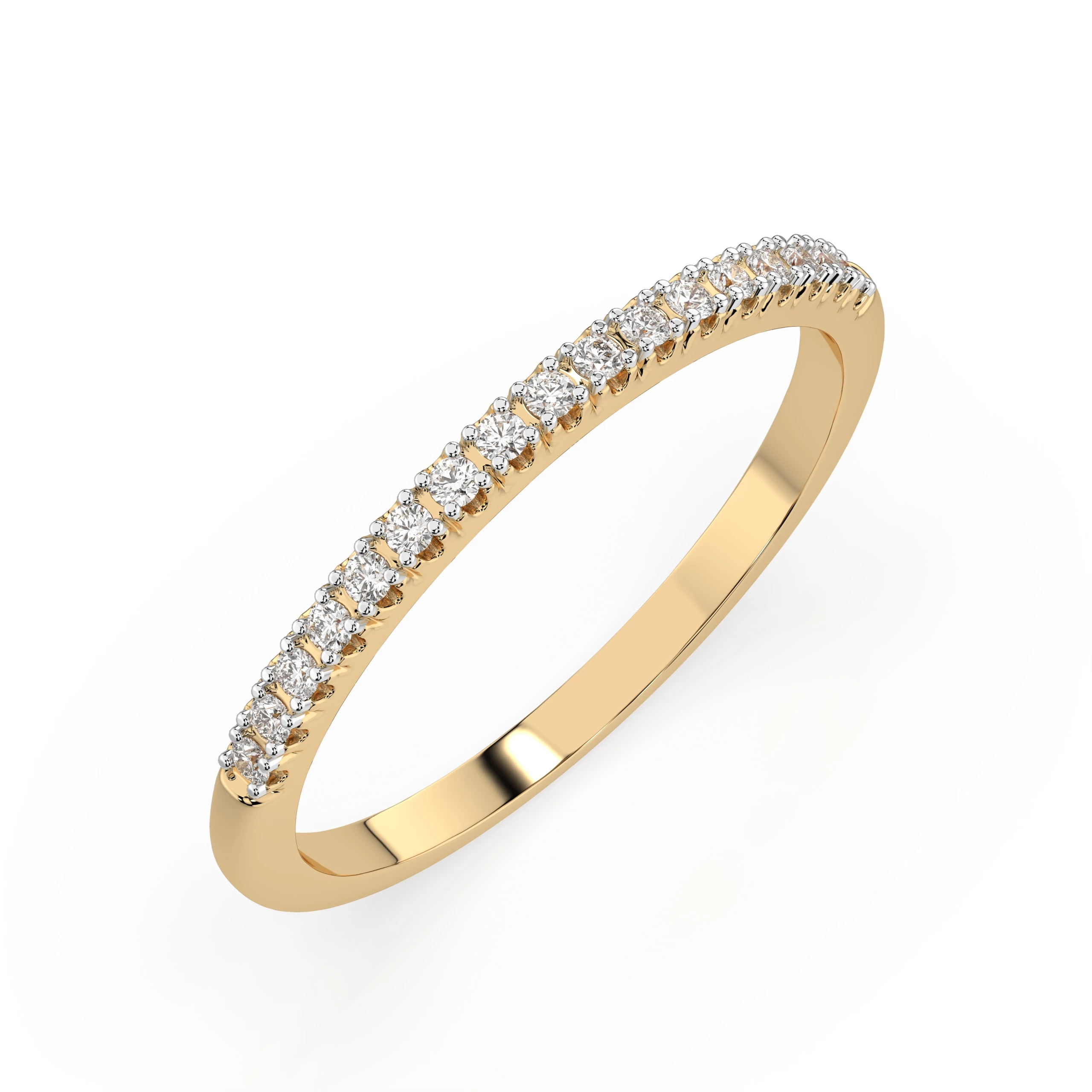 Bague Harmonie Éblouissante Éternité ronde 0,14 ct — vue 4