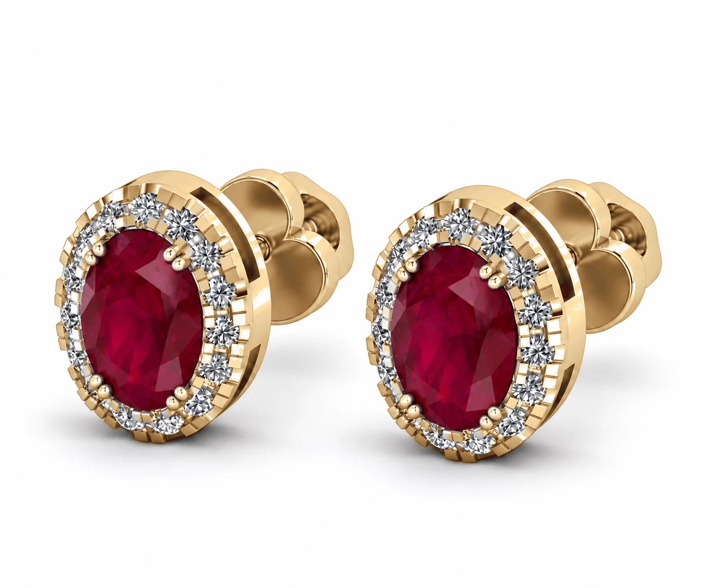 Boucles d'oreilles Douceur Éblouissante Pierre Précieuse ovale 1,26 ct — vue 8