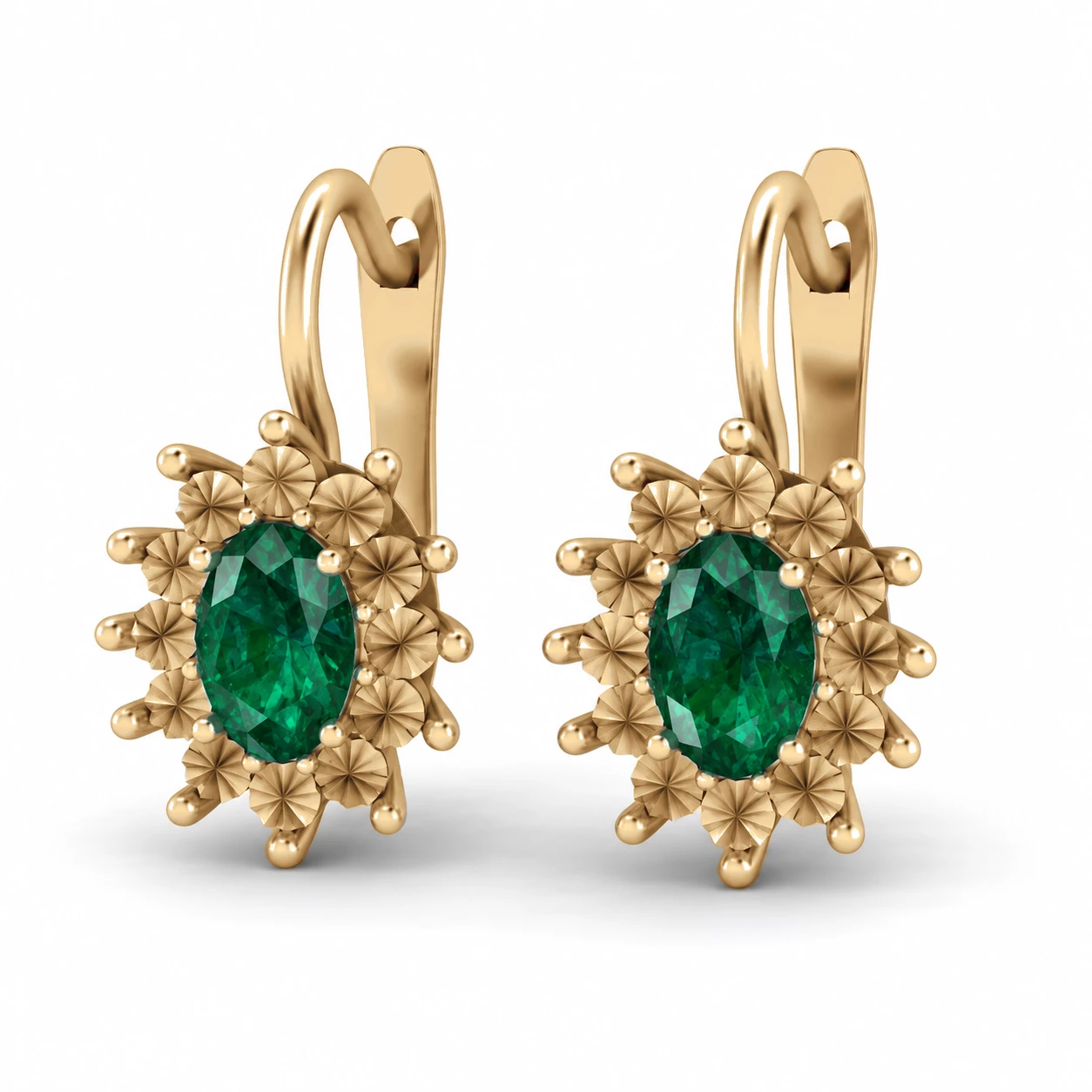 Boucles d'oreilles Impératrice Éternelle Pierre Précieuse ovale 0,84 ct — vue 7
