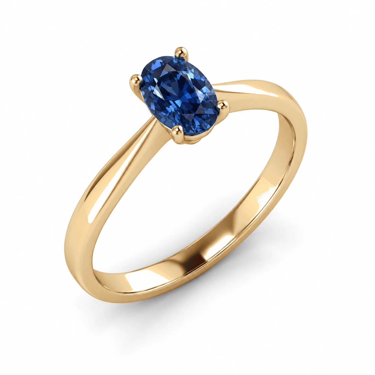 Bague Lumière Impériale Pierre Précieuse ovale 0,56 ct — vue 7