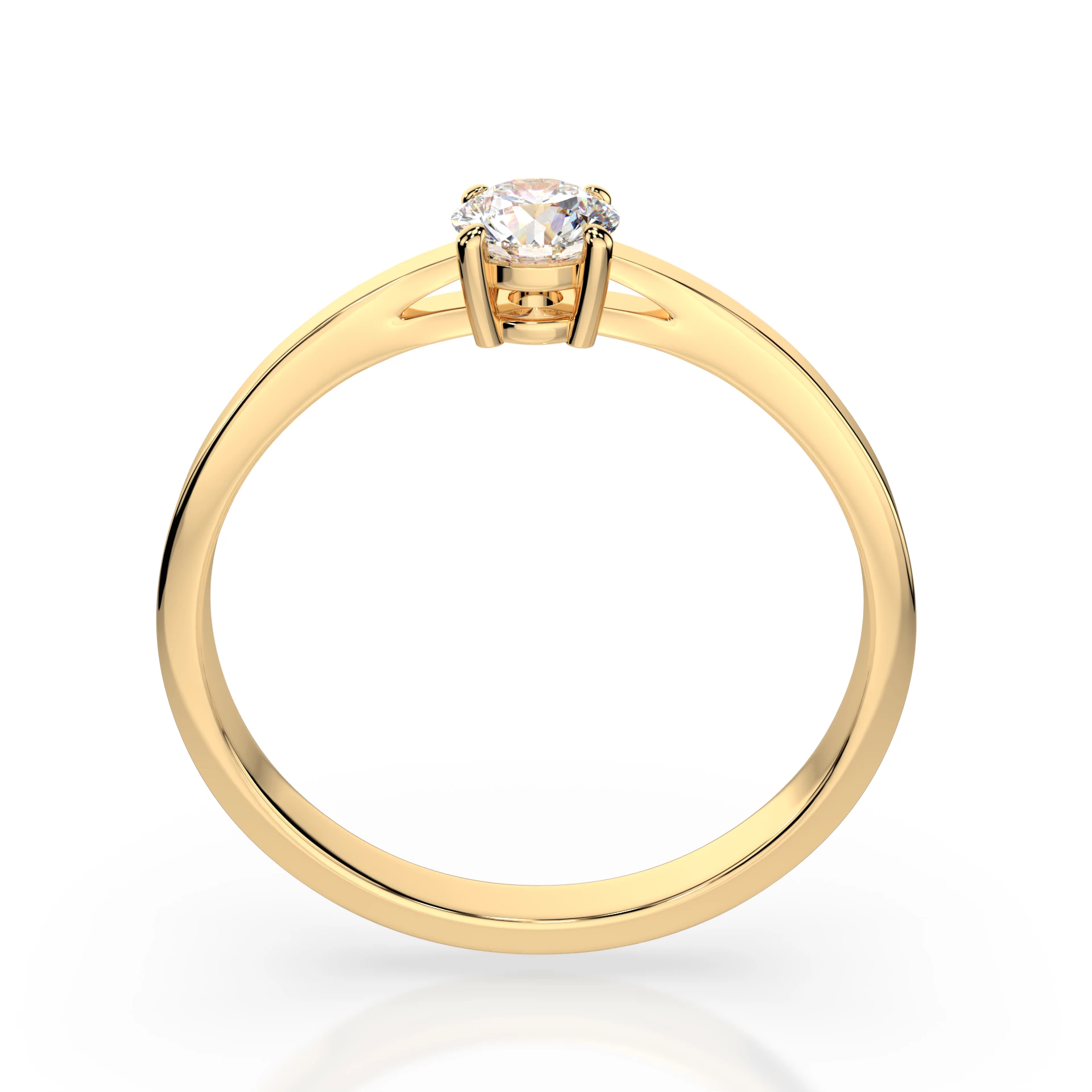Bague Reine Éternelle Solitaire ronde 0,3 ct · 4,2 mm — vue 5