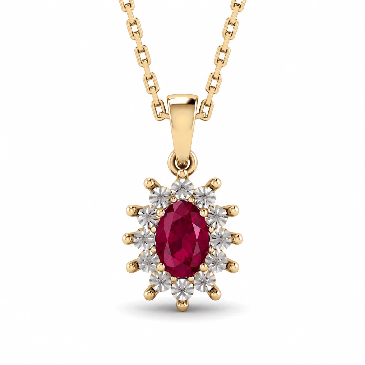 Collier Vœu Divin Pierre Précieuse ovale 0,63 ct — vue 8