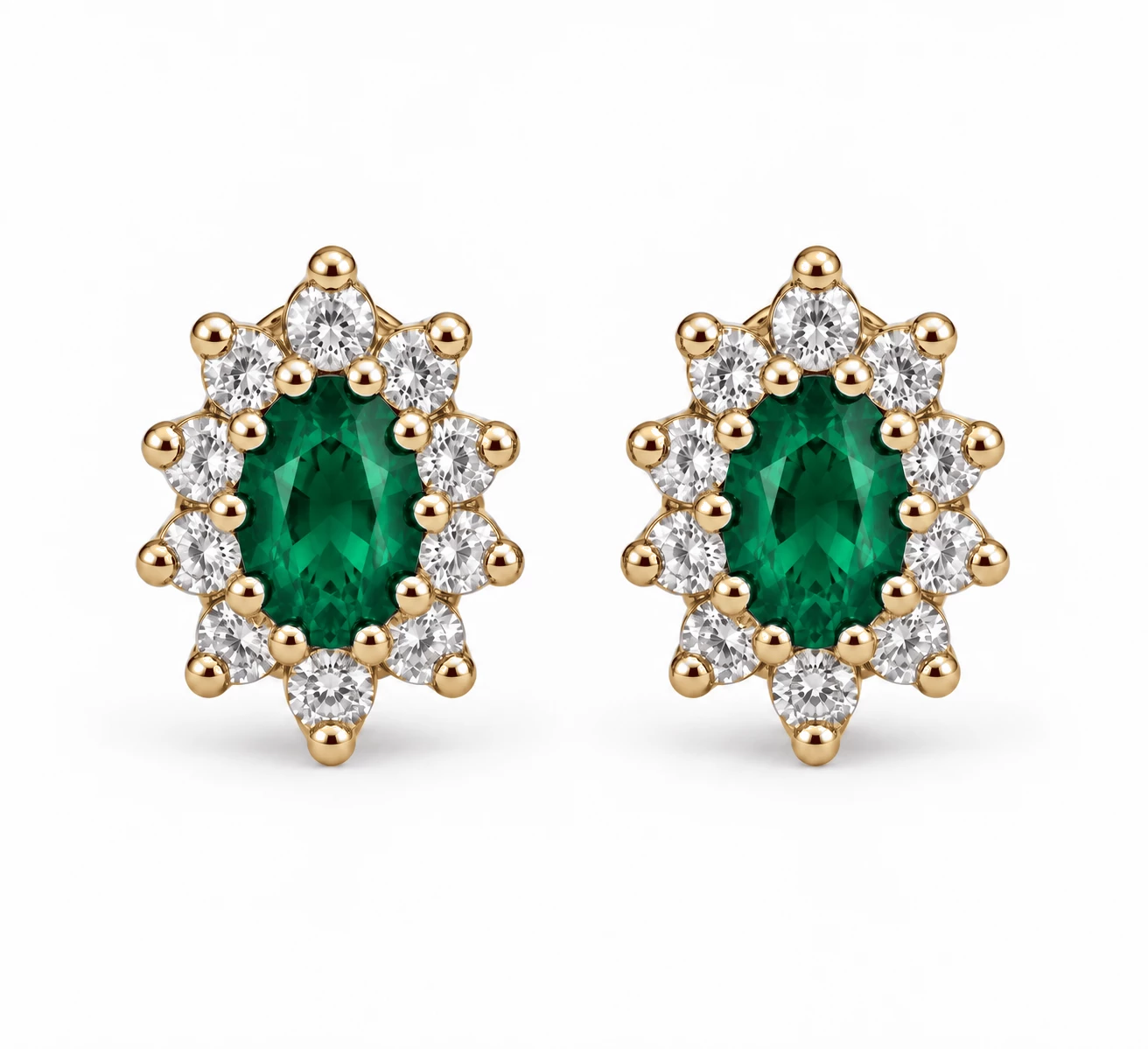 Boucles d'oreilles Princesse Légendaire Pierre Précieuse 0,38 ct — vue 5