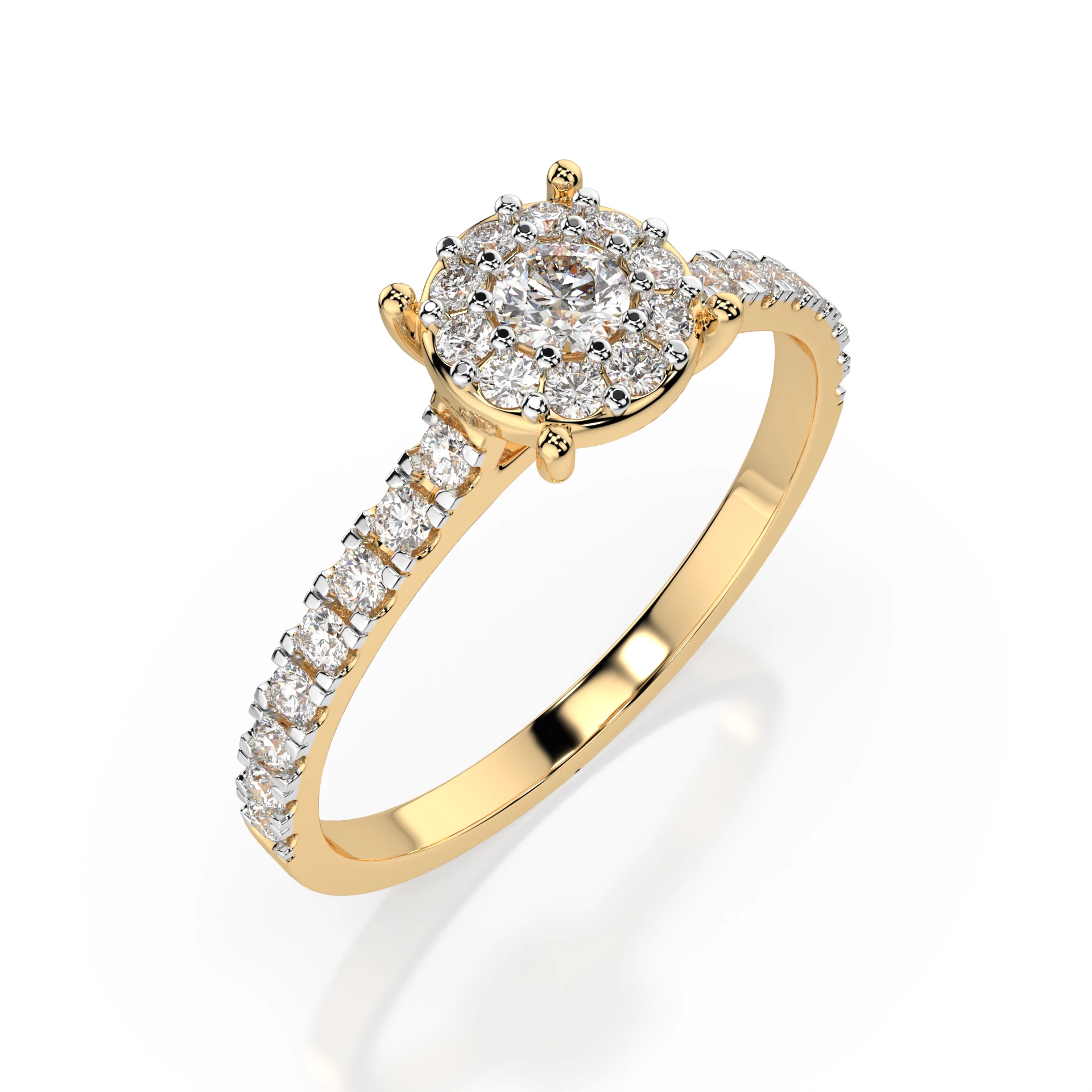 Bague Destinée Solitaire Éternité ronde 0,06 ct · 2,5 mm — vue 4