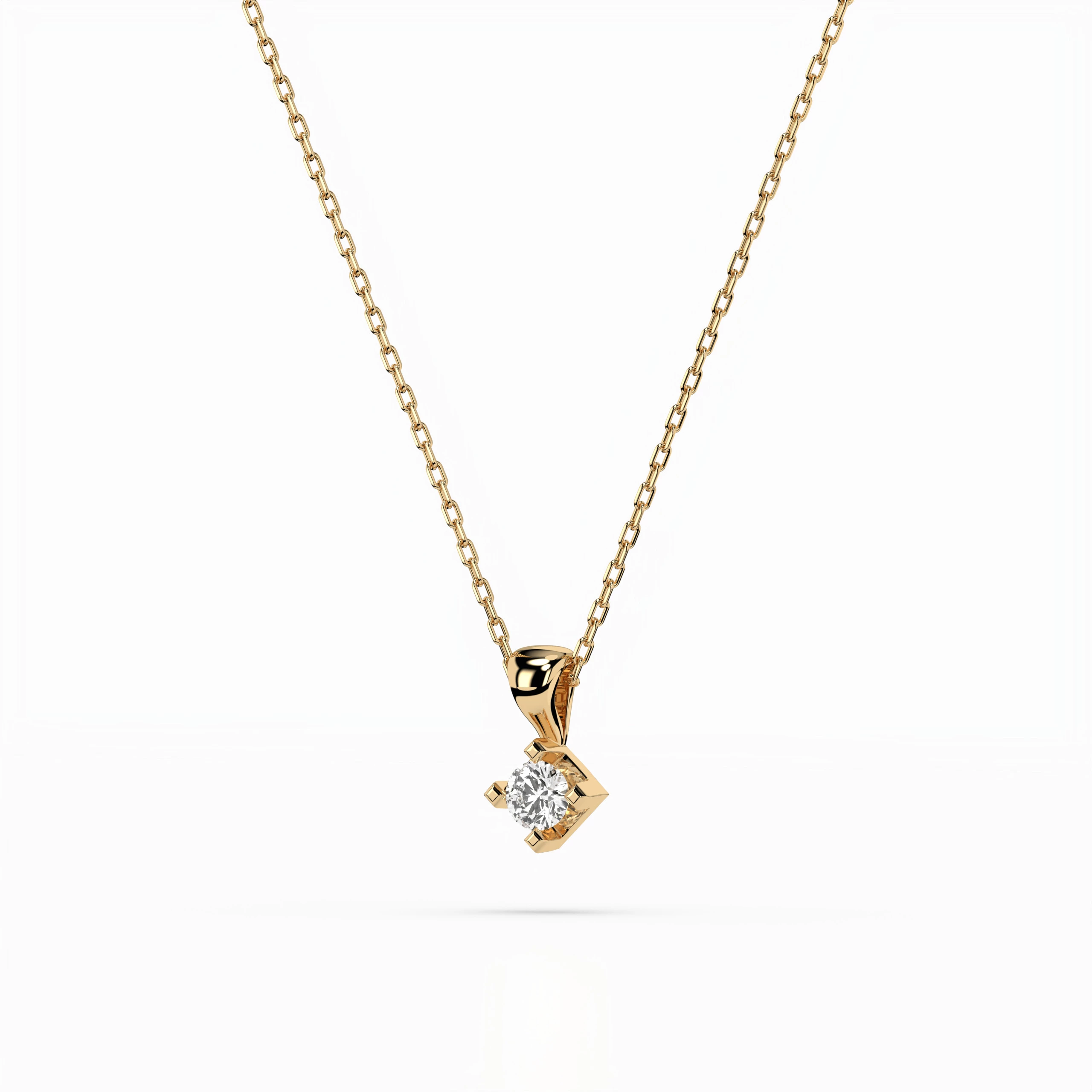 Collier Mirage Radieux Solitaire ronde 0,08 ct · 2,7 mm — vue 5