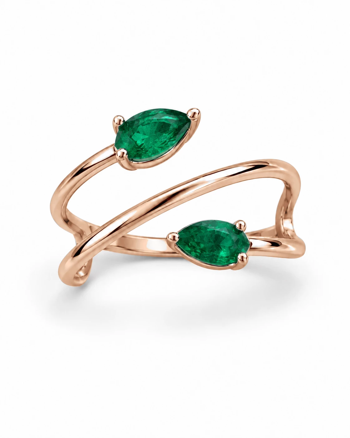 Bague Trésor Éblouissant Pierre Précieuse poire 0,33 ct — vue 1