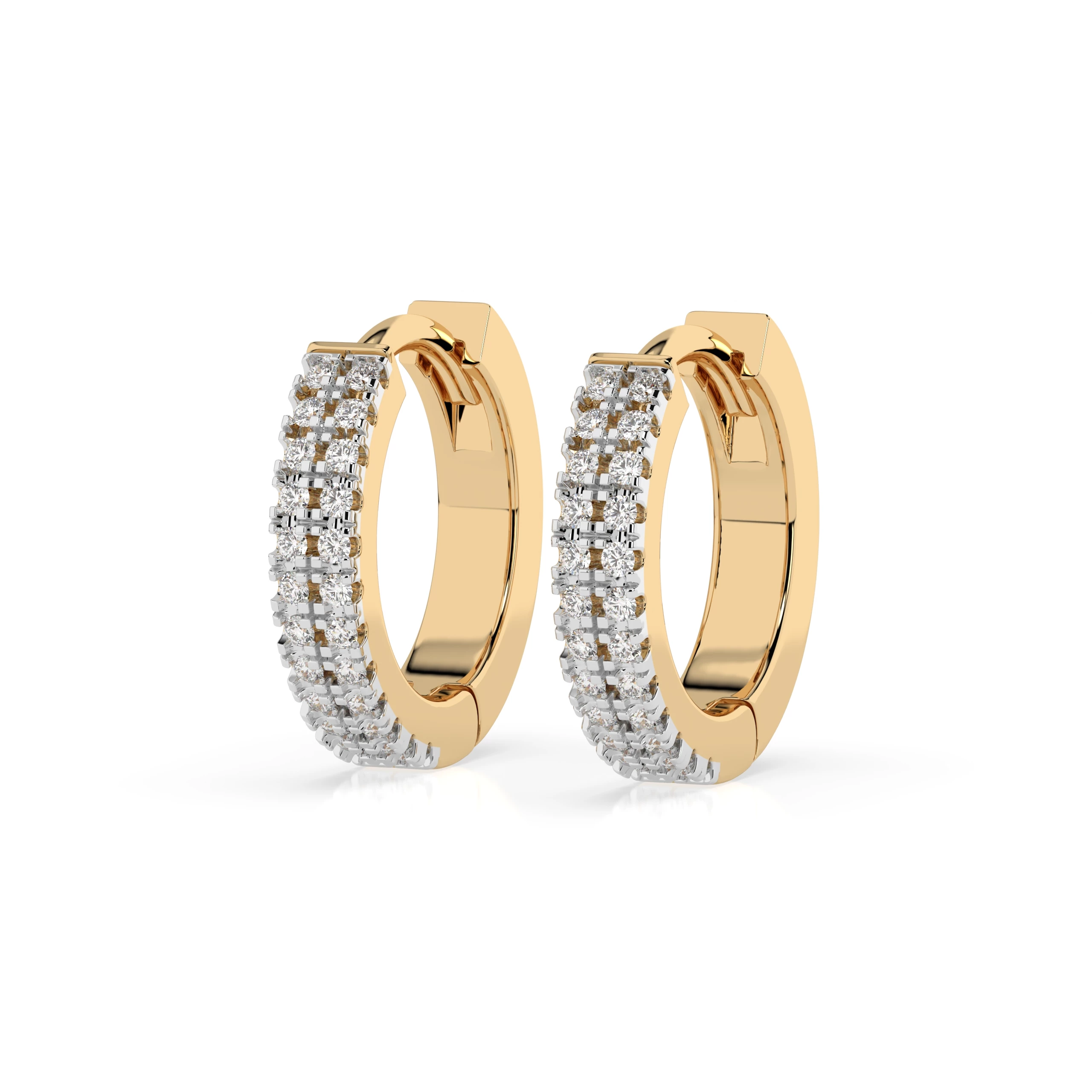 Boucles d'oreilles Caresse Divine Éternité ronde 0,19 ct — vue 5