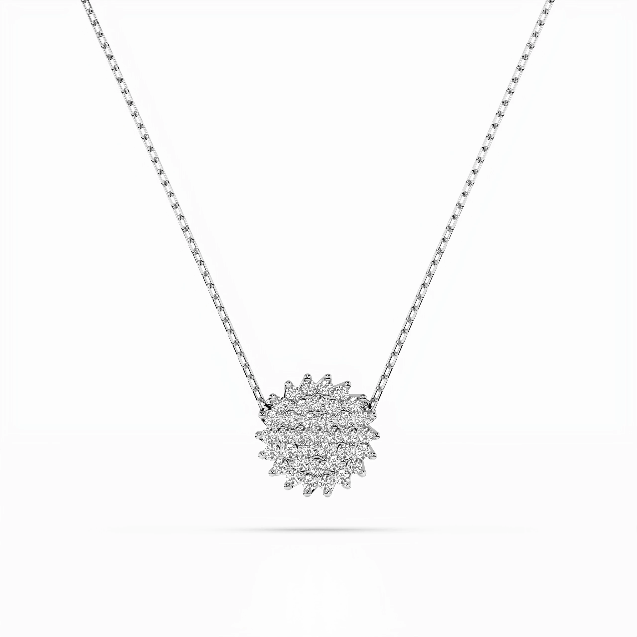 Collier Mirage Cristallin Illusion ronde 0,15 ct — vue 1