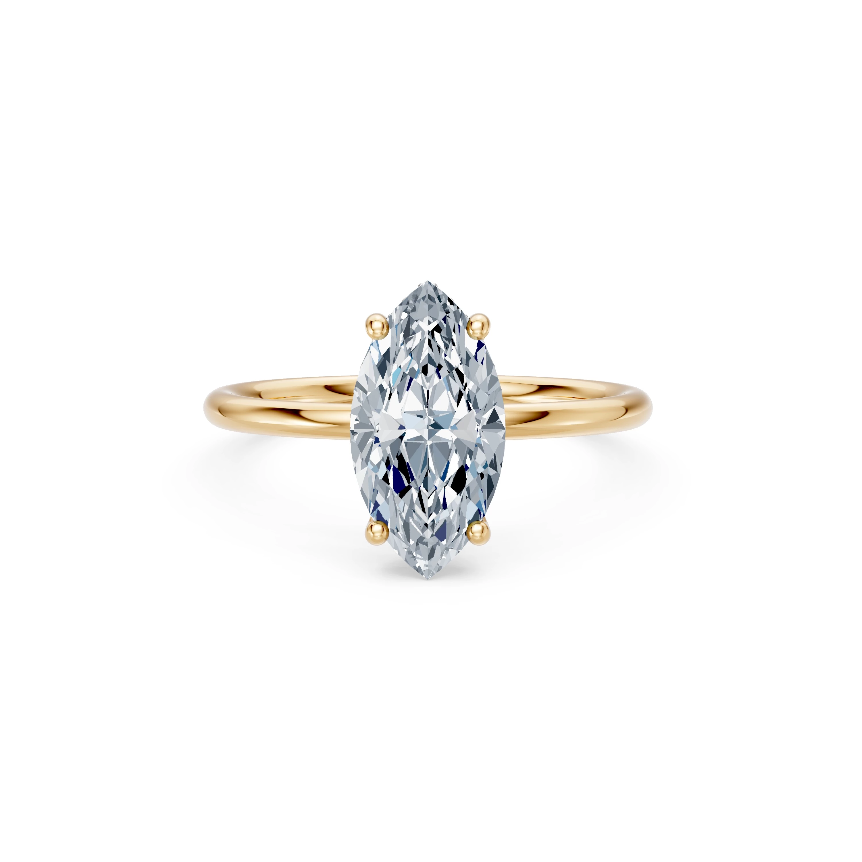 Bague Précieuse Éternelle Solitaire marquise 2 ct · 2,0 mm — vue 6