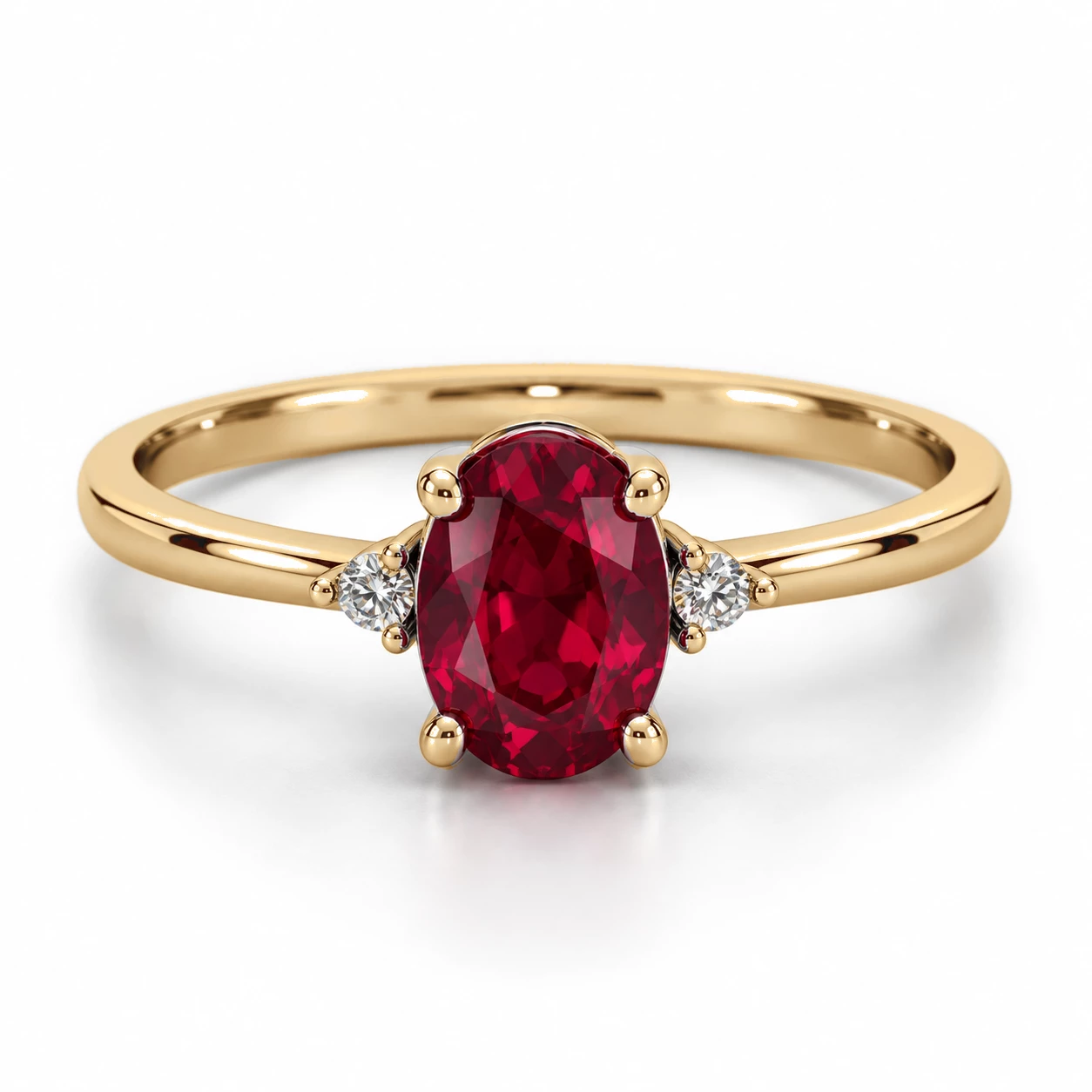Bague Souvenir Éblouissant Pierre Précieuse ovale 0,92 ct — vue 9