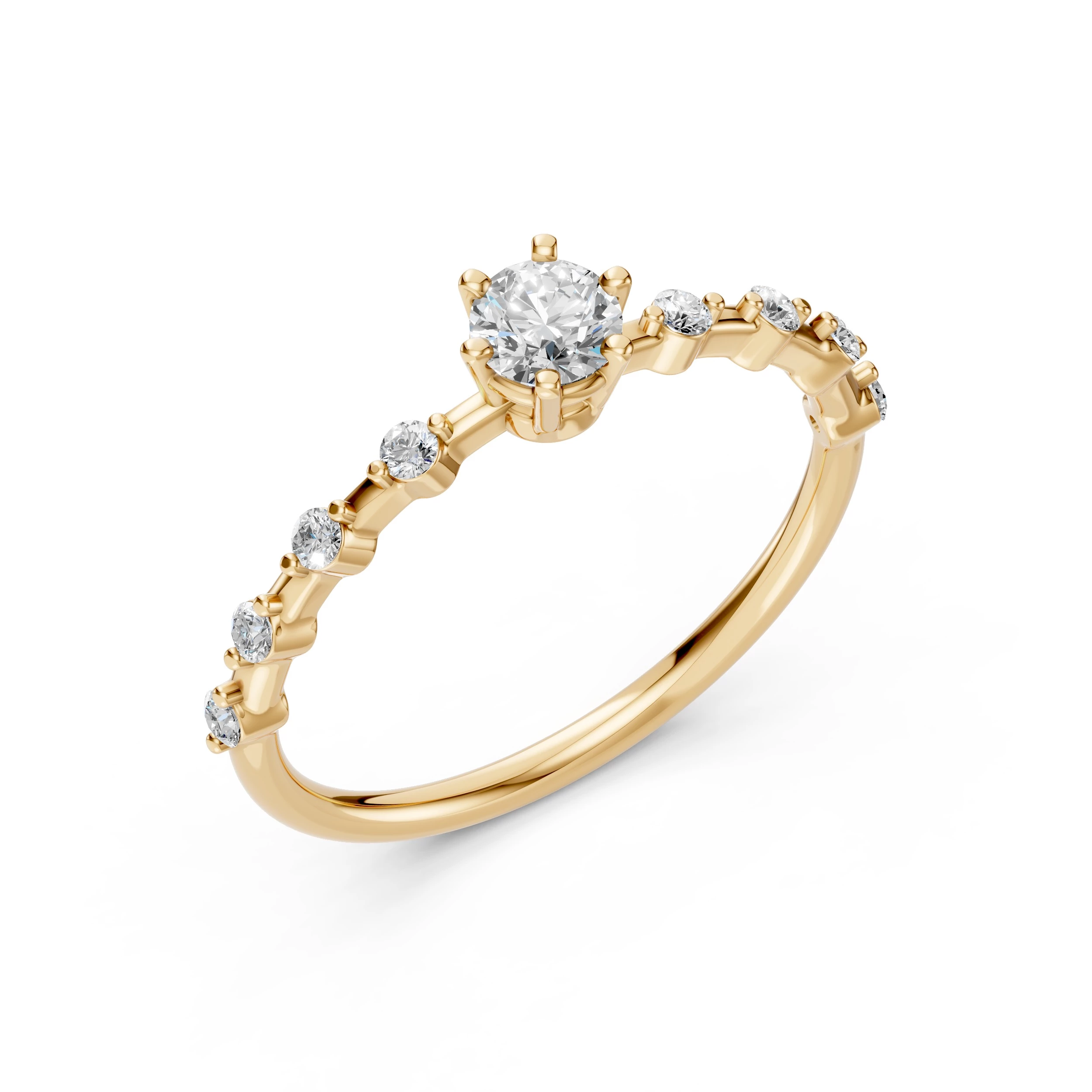 Bague Souvenir Lumineux Solitaire Éternité ronde 0,3 ct · 4,2 mm — vue 4