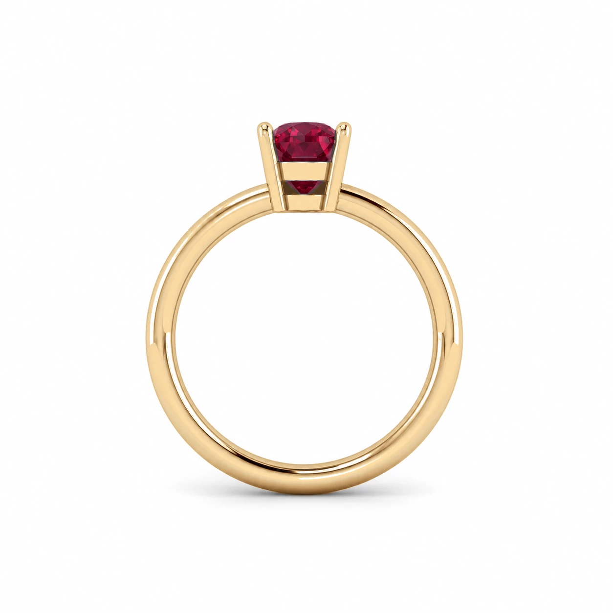 Bague Charme Doré Pierre Précieuse ovale 0,92 ct — vue 8