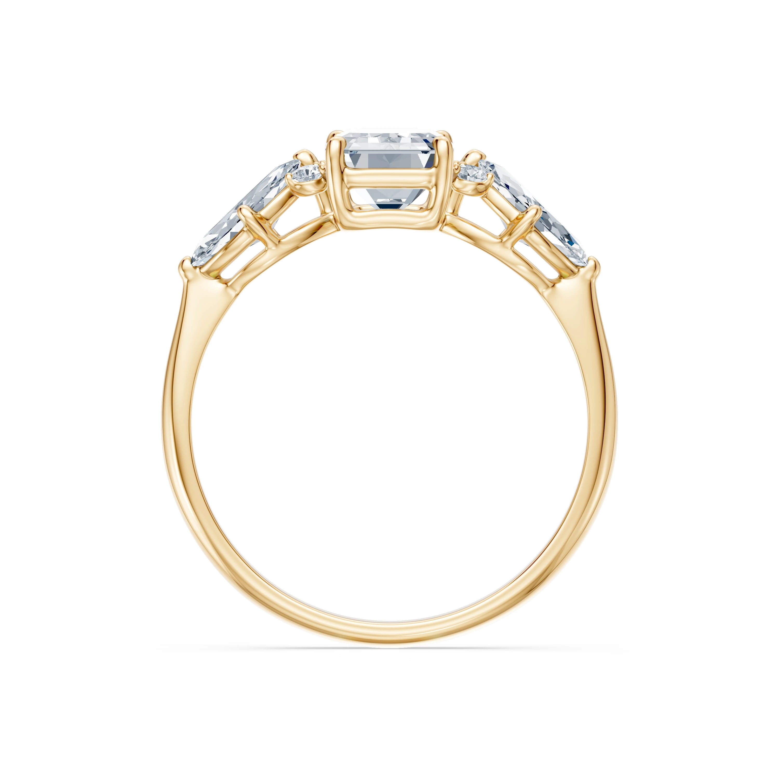 Bague Serment Infini Solitaire Éternité émeraude 1,5 ct · 1,5 mm — vue 5