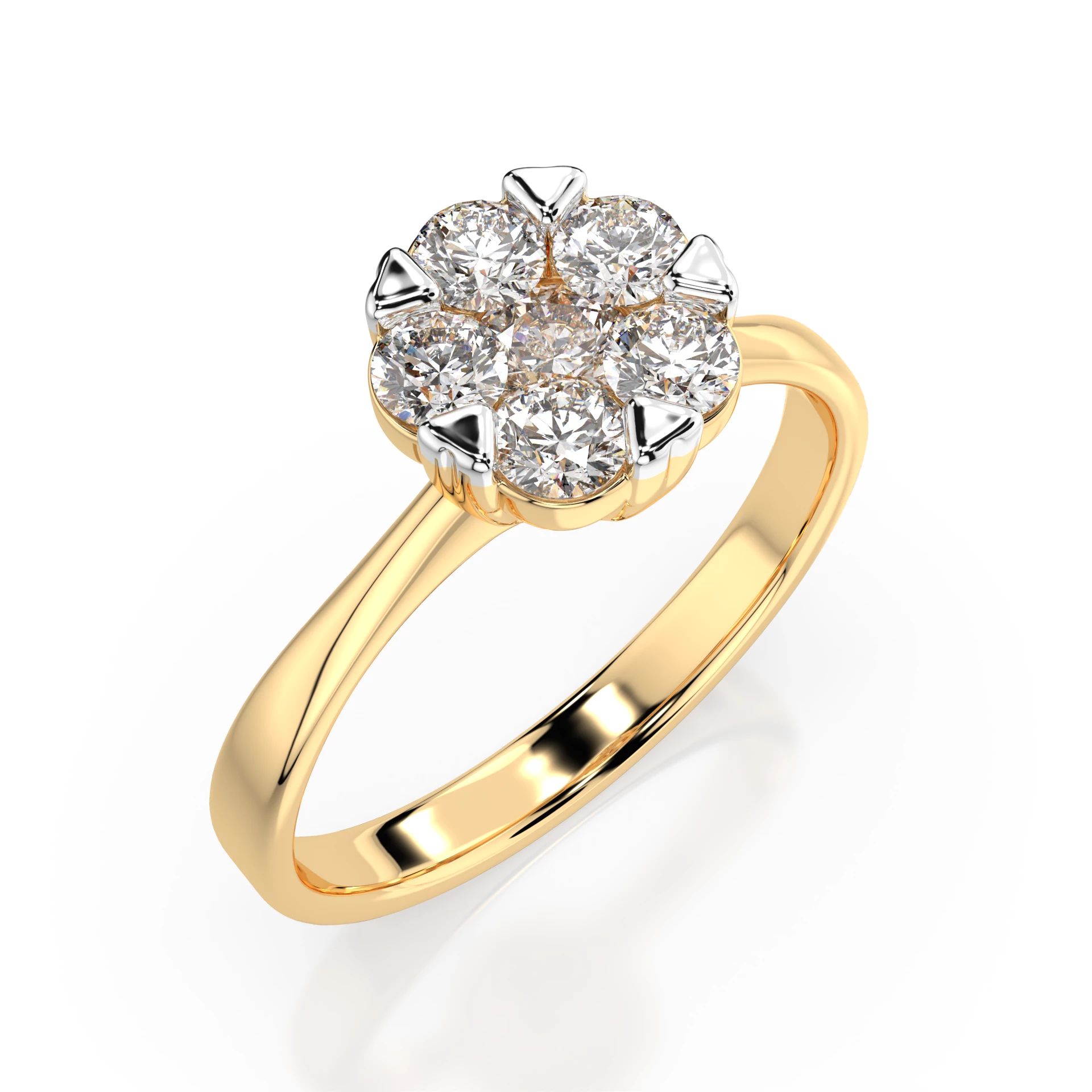Bague Nuit de Diamants Illusion ronde 0,15 ct — vue 4