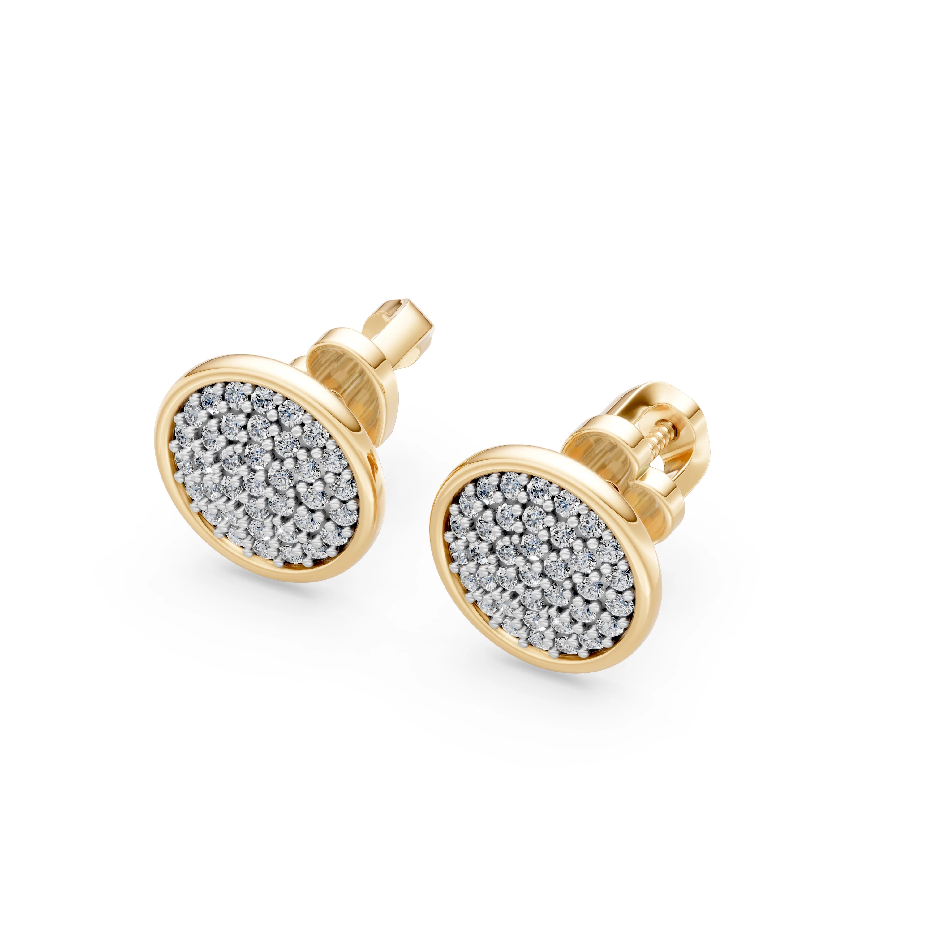 Boucles d'oreilles Perfection Exquise Minimalisme ronde 0,47 ct — vue 6